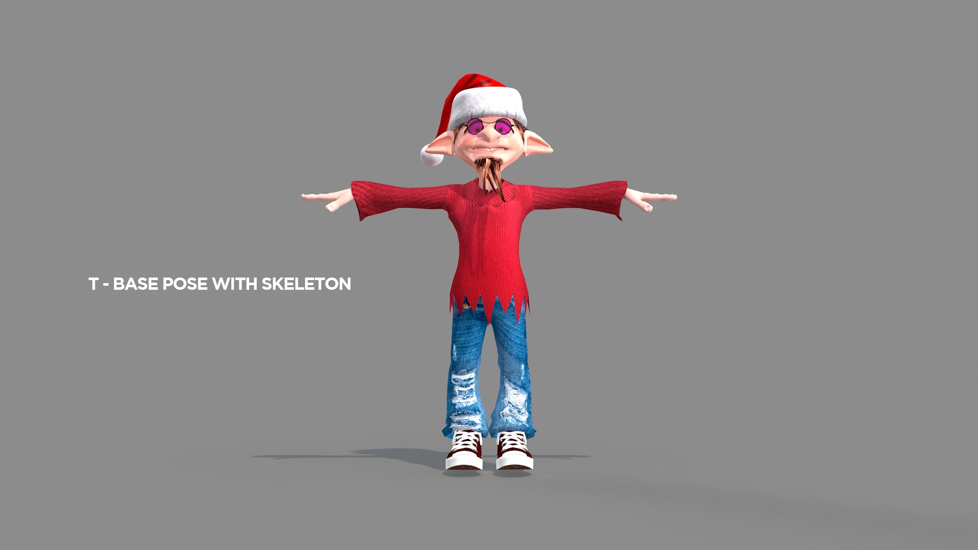 Happy Elf Character 3D model_14