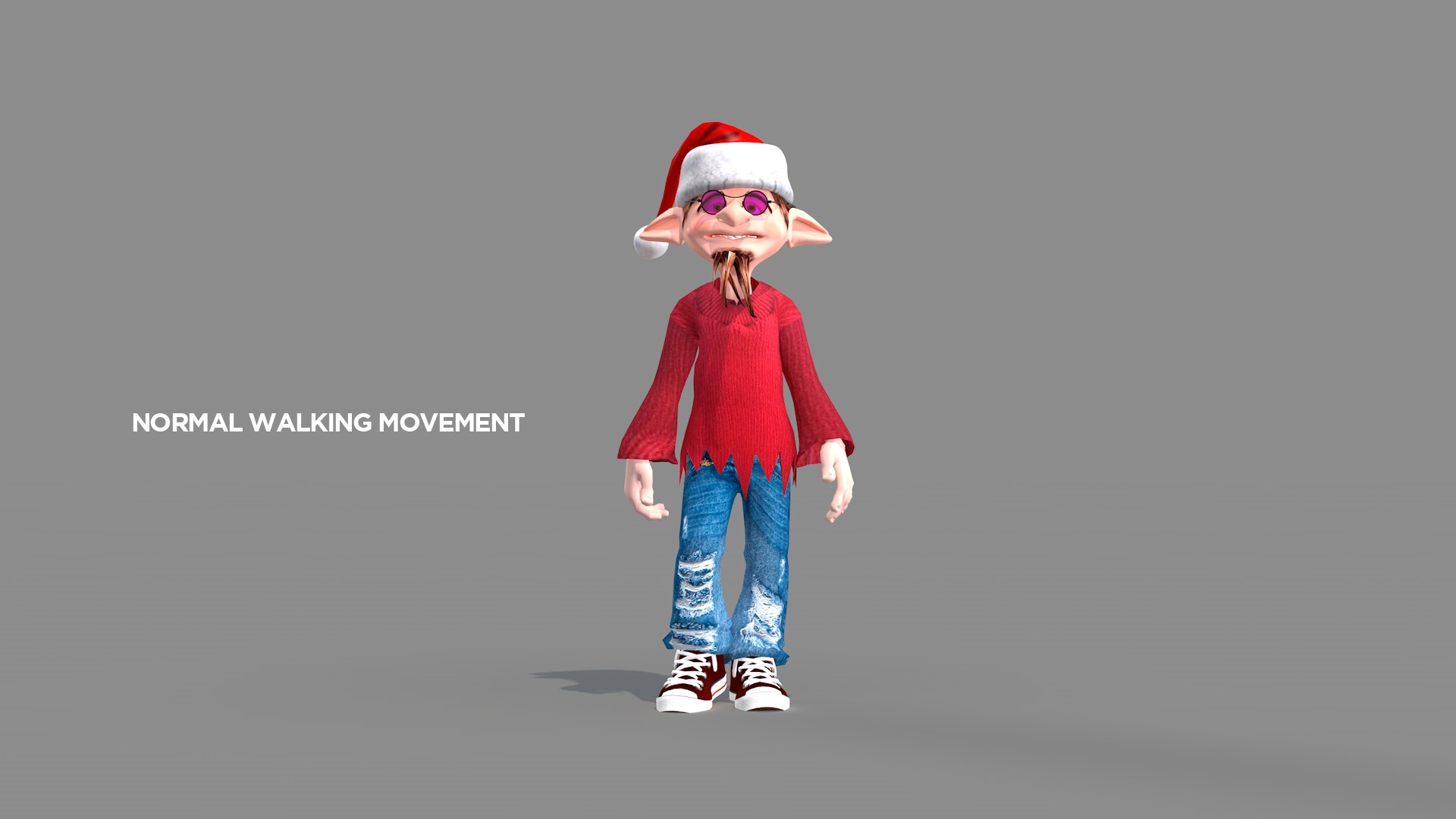 Happy Elf Character 3D model_2