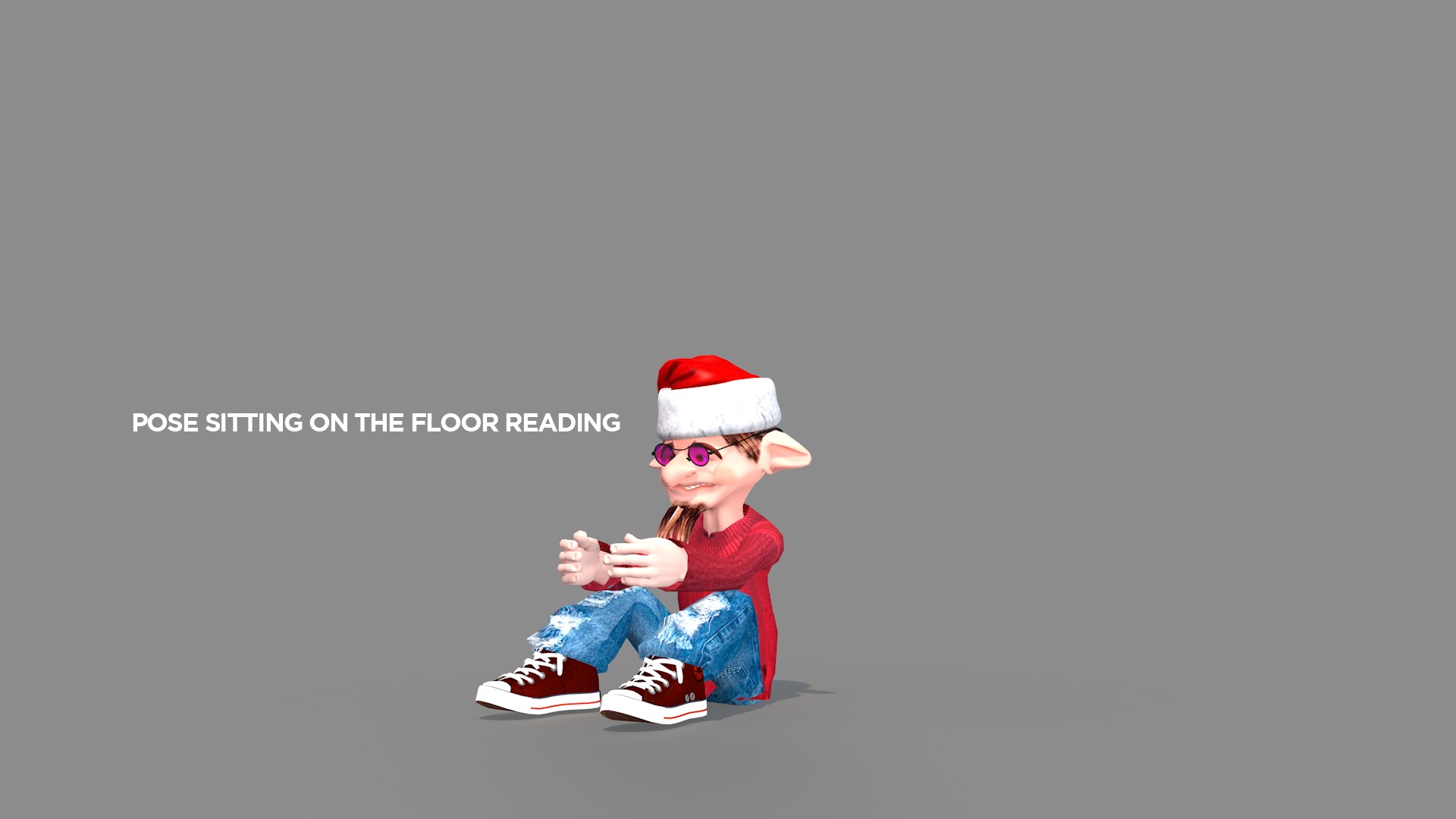 Happy Elf Character 3D model_13