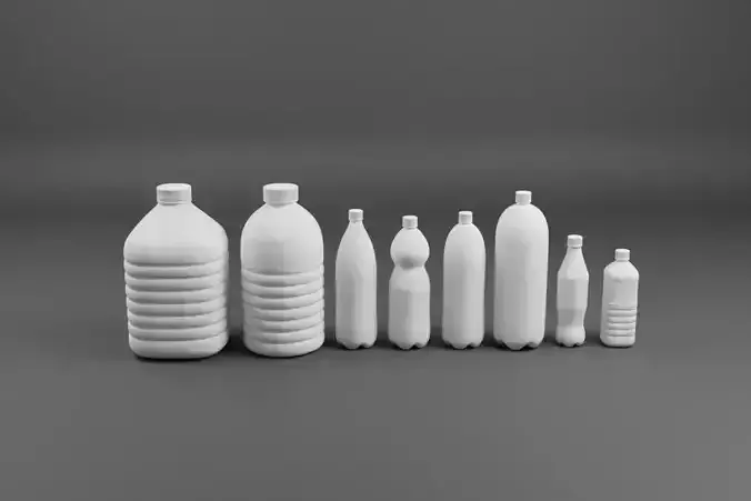 Plastic Water Bottle 3D model