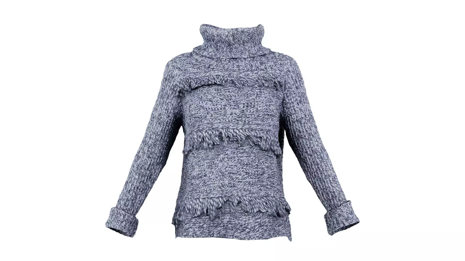 Speckled Grey Top Pull Low-poly 3D model
