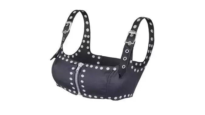 Studded Leather Top Low-poly 3D model