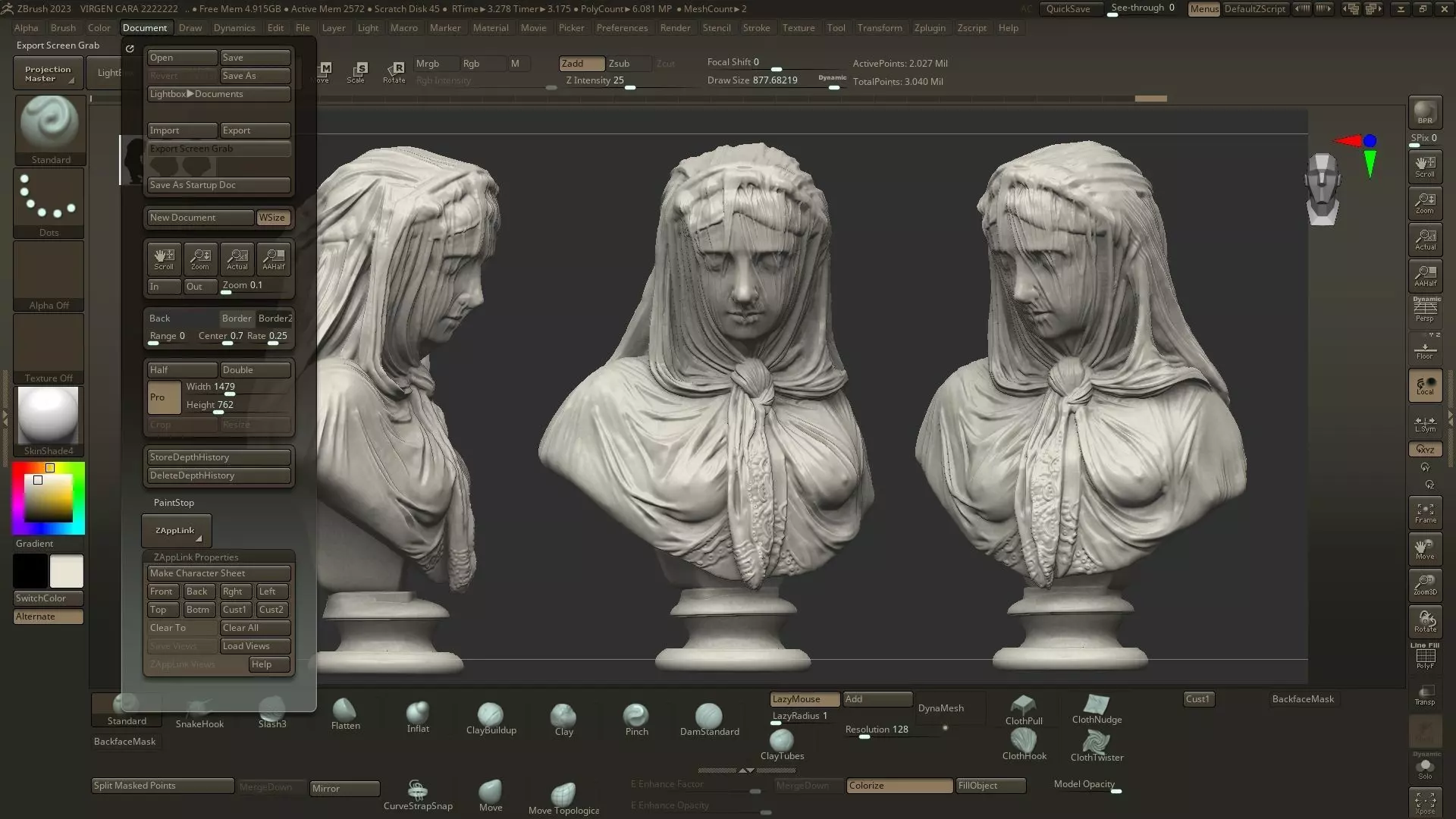 Virgen velada - veiled virgin 3D print model