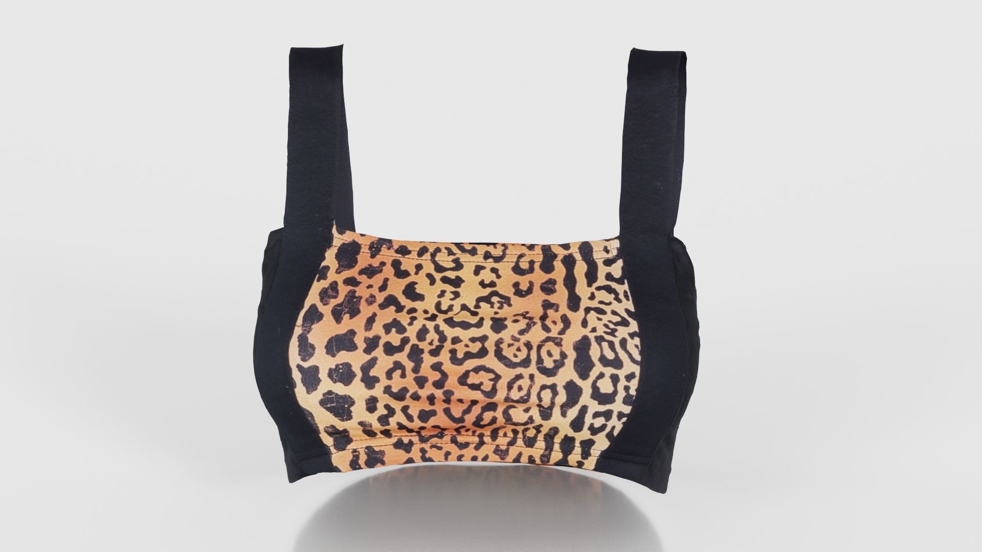 Tiger Bra Low-poly 3D model_16