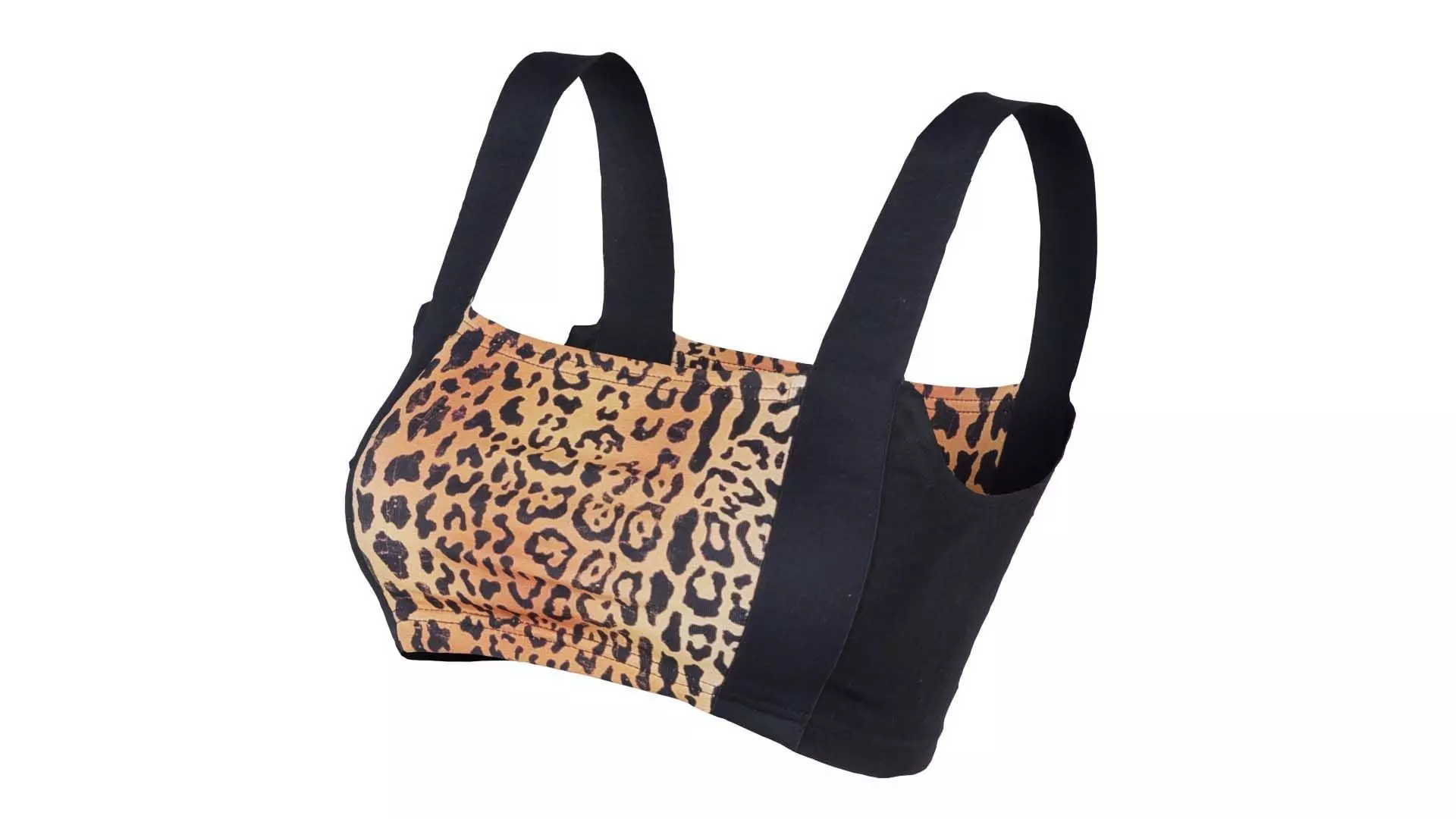 Tiger Bra Low-poly 3D model_0