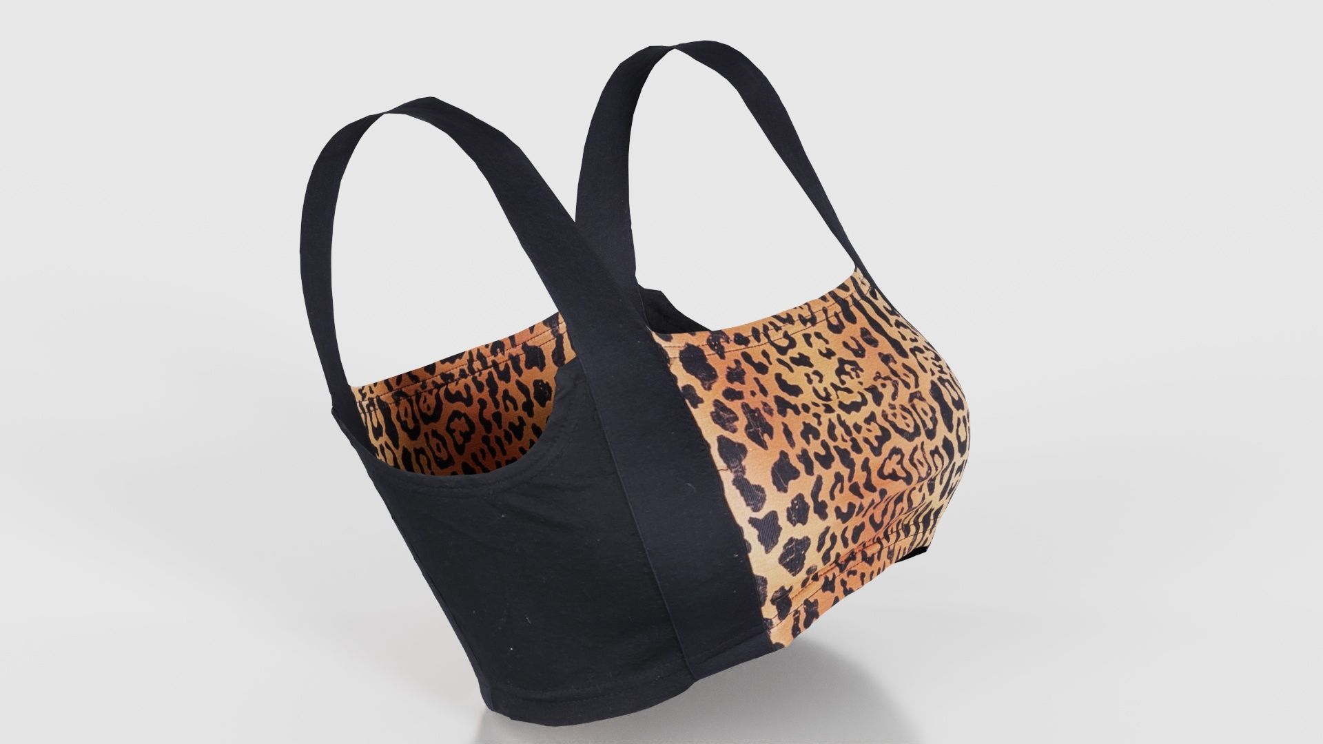 Tiger Bra Low-poly 3D model_18