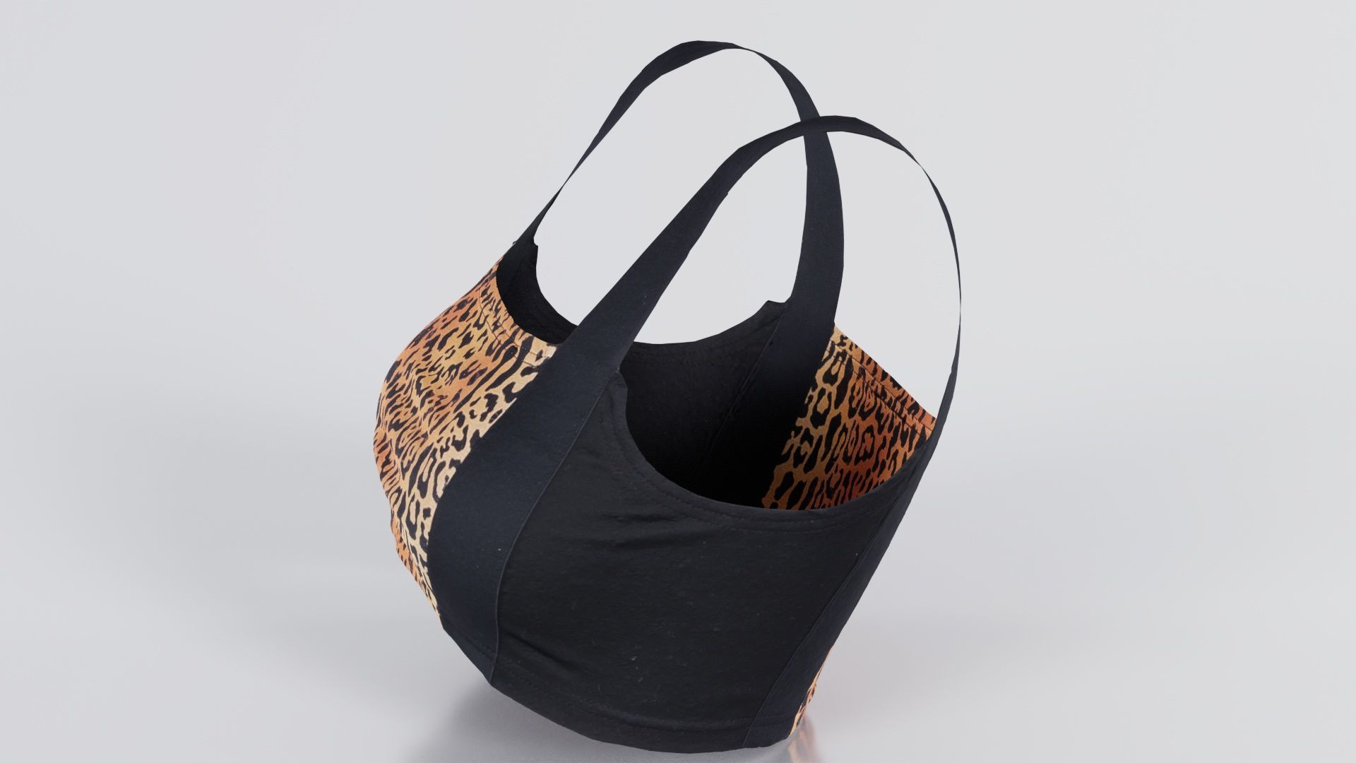 Tiger Bra Low-poly 3D model_2