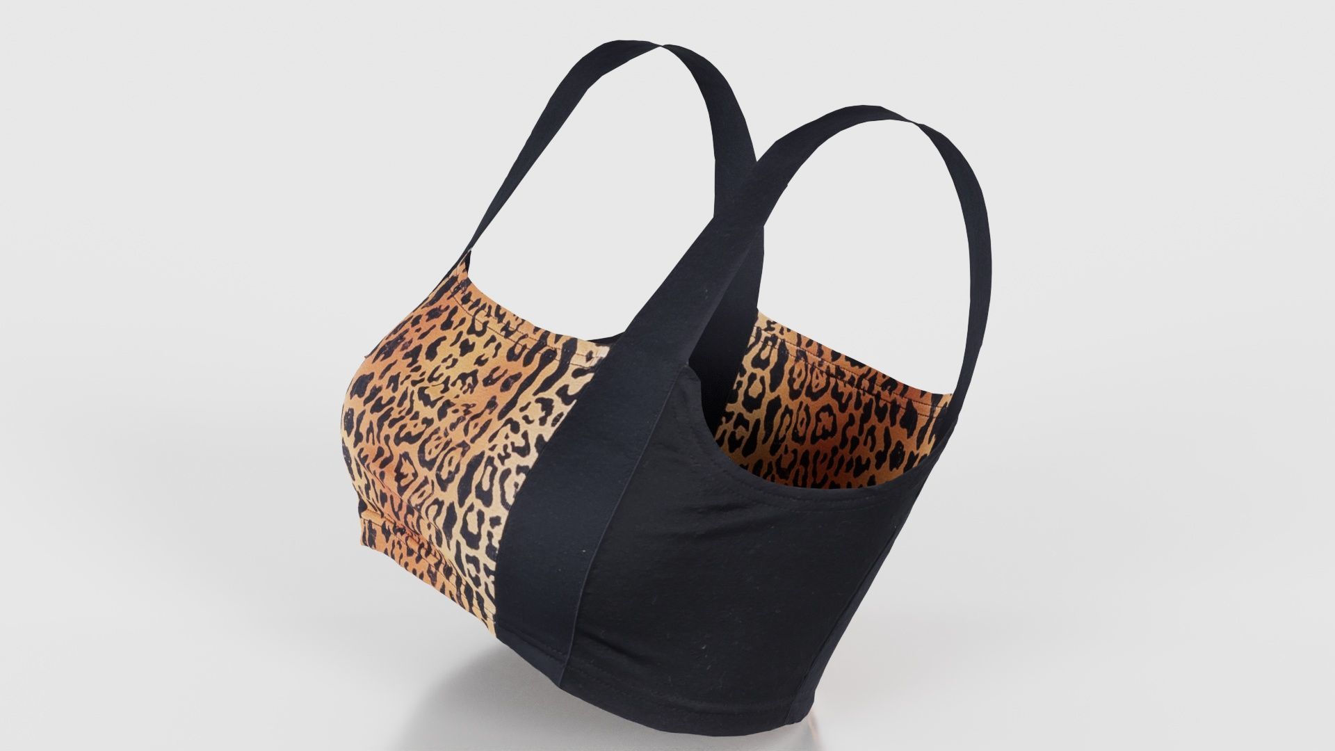 Tiger Bra Low-poly 3D model_26