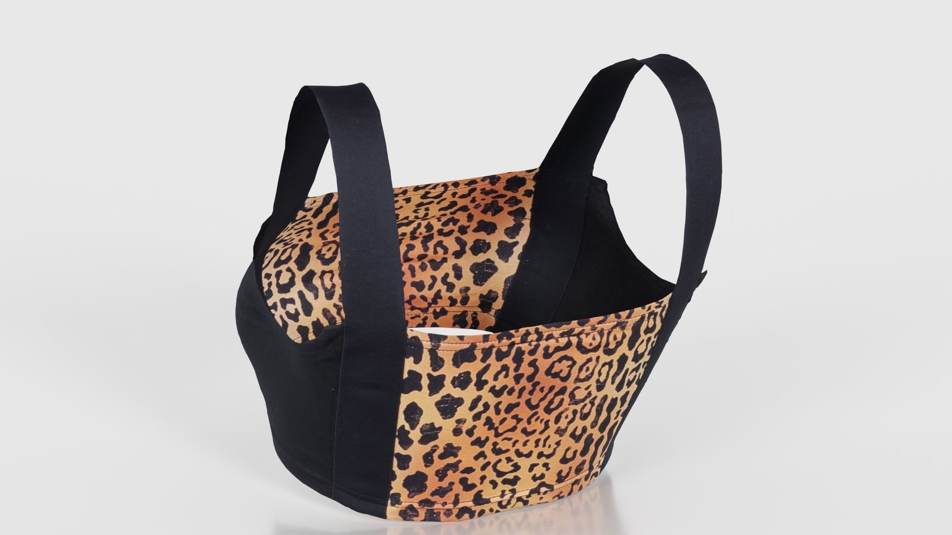 Tiger Bra Low-poly 3D model_23