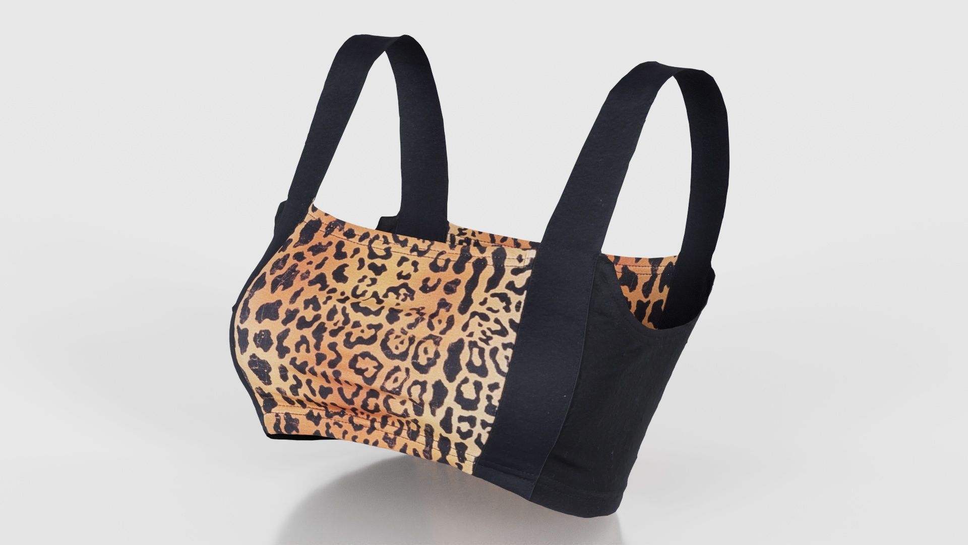 Tiger Bra Low-poly 3D model_15