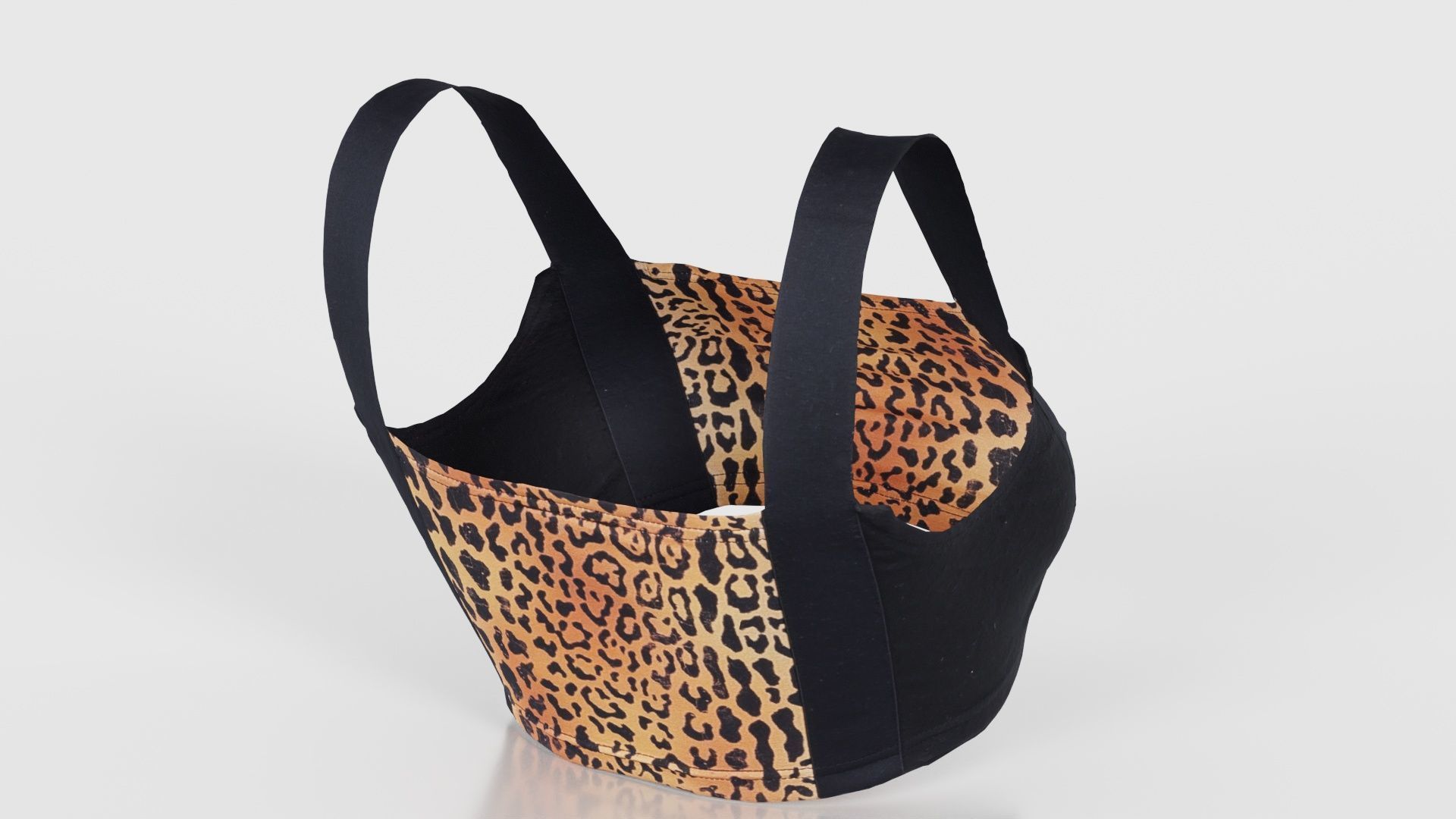Tiger Bra Low-poly 3D model_21