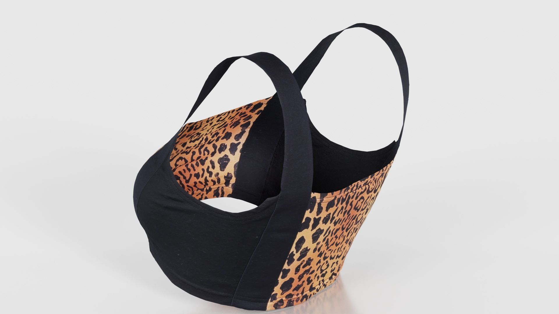 Tiger Bra Low-poly 3D model_24