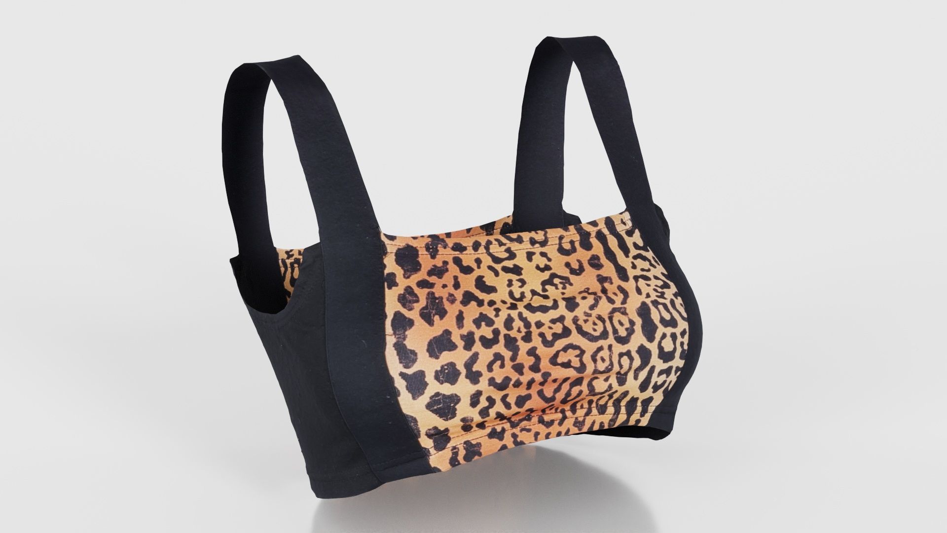 Tiger Bra Low-poly 3D model_17