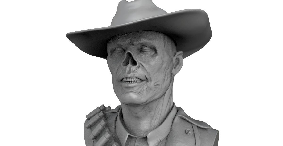 Ghoul - Fallout serie 3D print model_1
