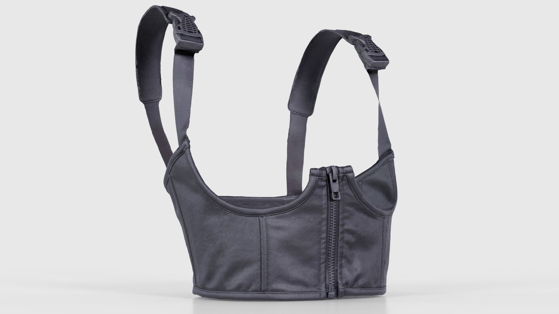 Underbust Corset Low-poly 3D model_16