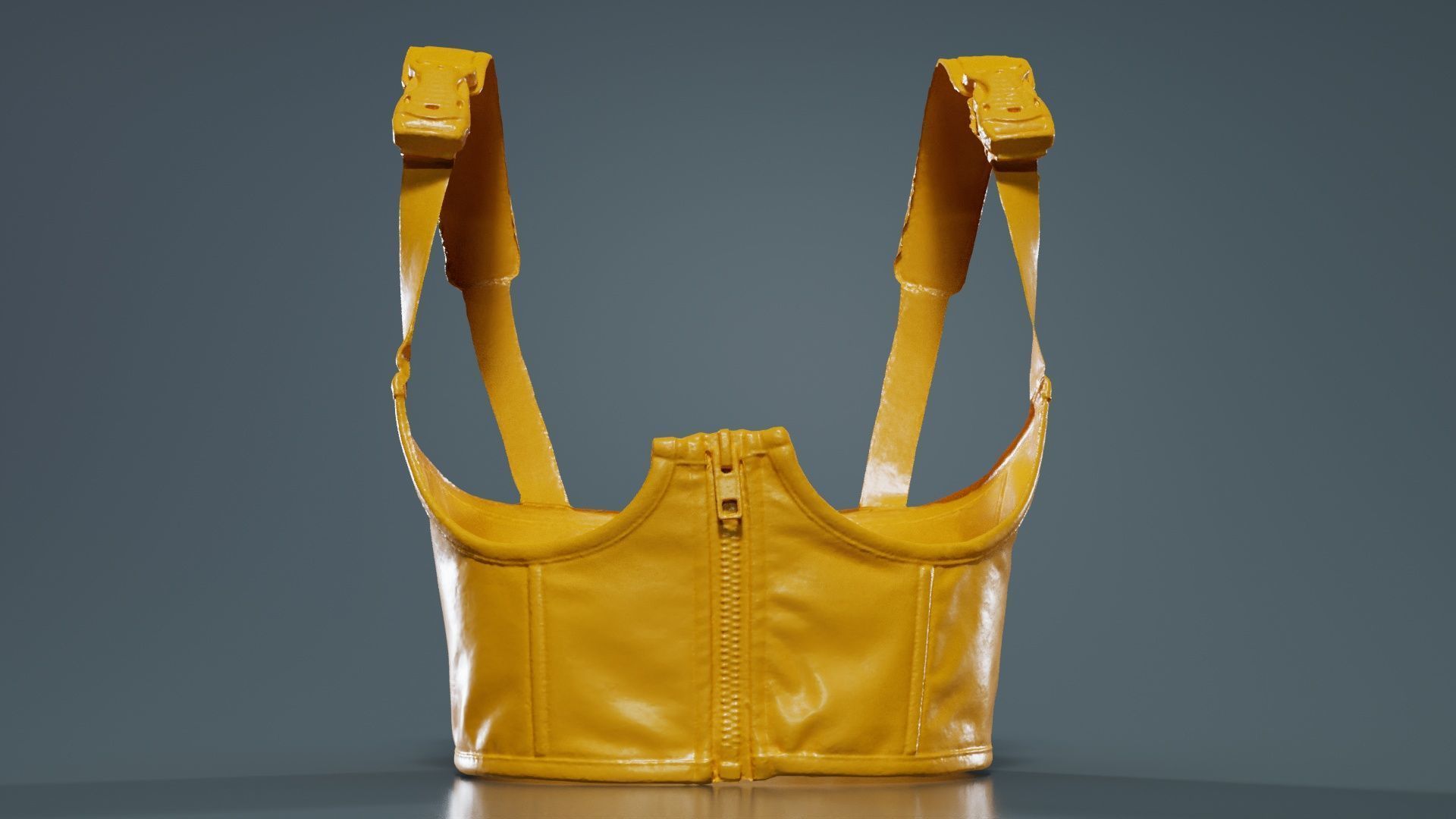 Underbust Corset Low-poly 3D model_12