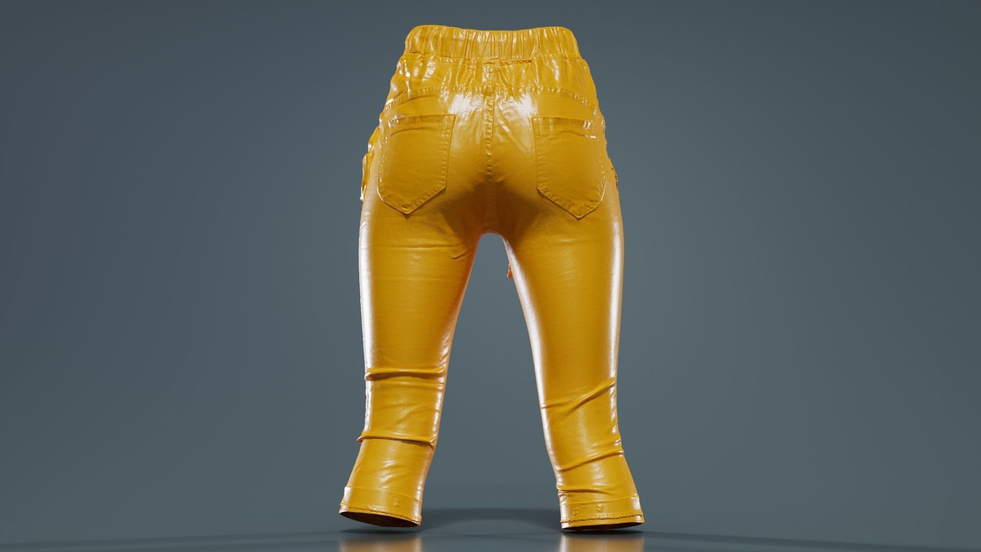 Baggy Jeans Trousers Low-poly 3D model_13