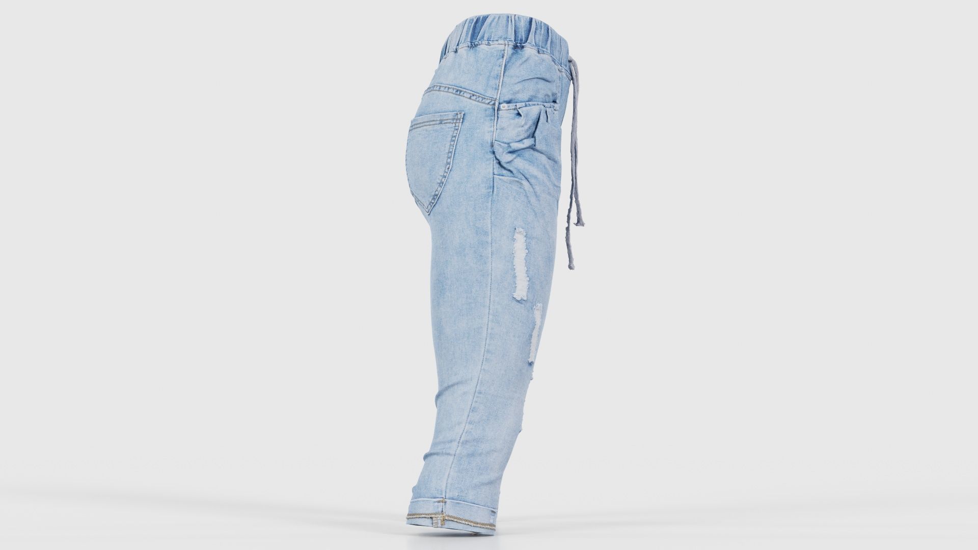 Baggy Jeans Trousers Low-poly 3D model_18