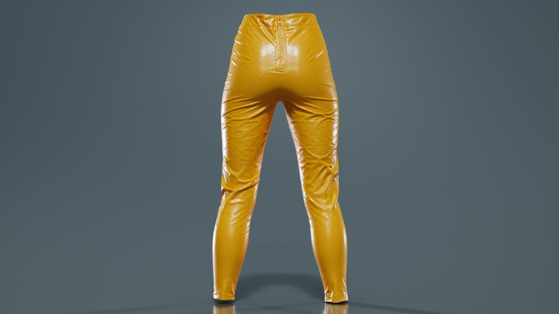 Bags and Zippers Vinyl Trousers Low-poly 3D model_13