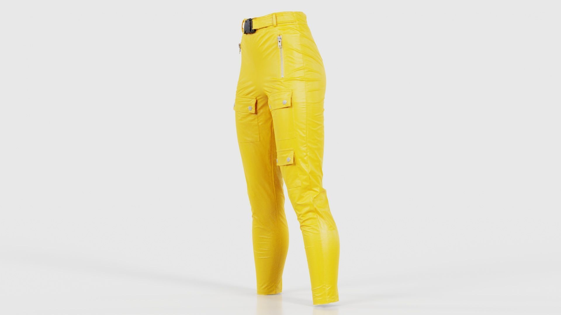 Bags and Zippers Vinyl Trousers Low-poly 3D model_25
