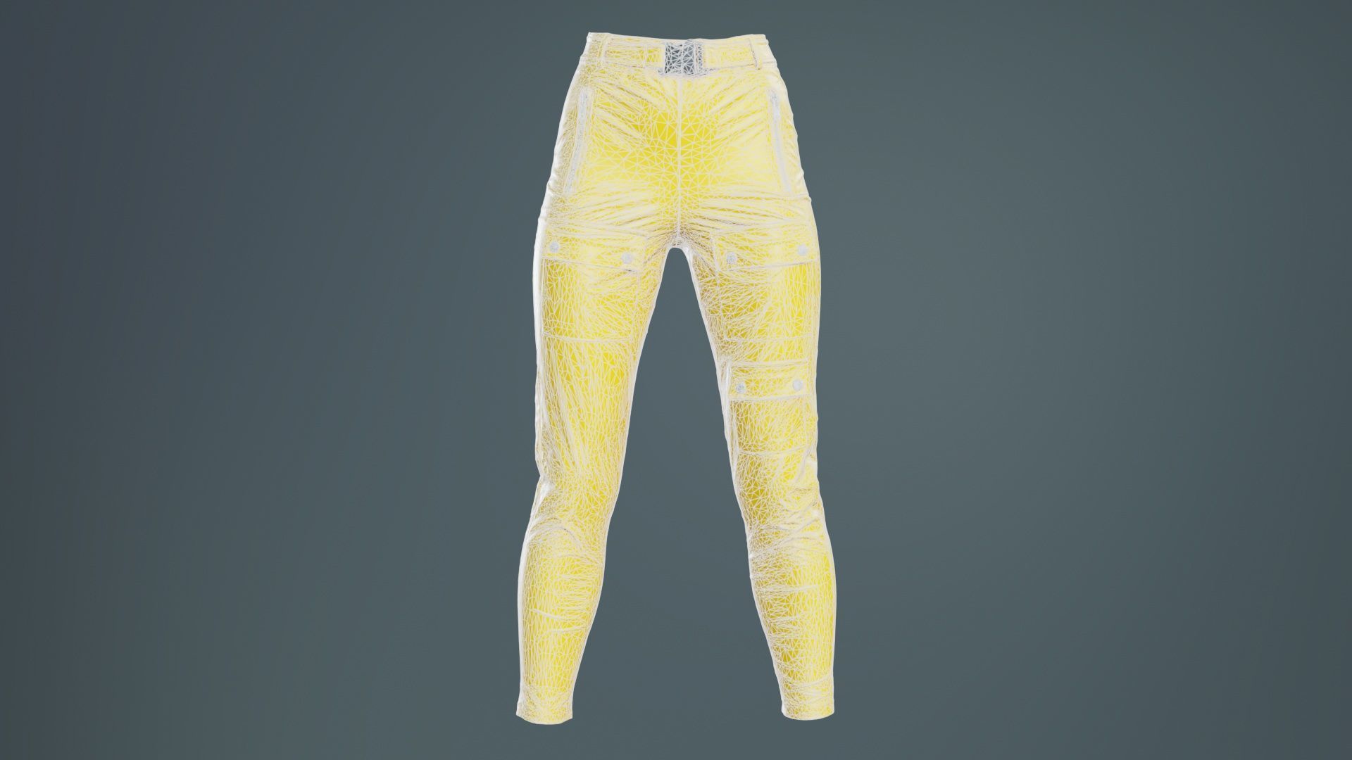 Bags and Zippers Vinyl Trousers Low-poly 3D model_9