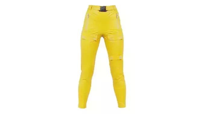 Bags and Zippers Vinyl Trousers Low-poly 3D model