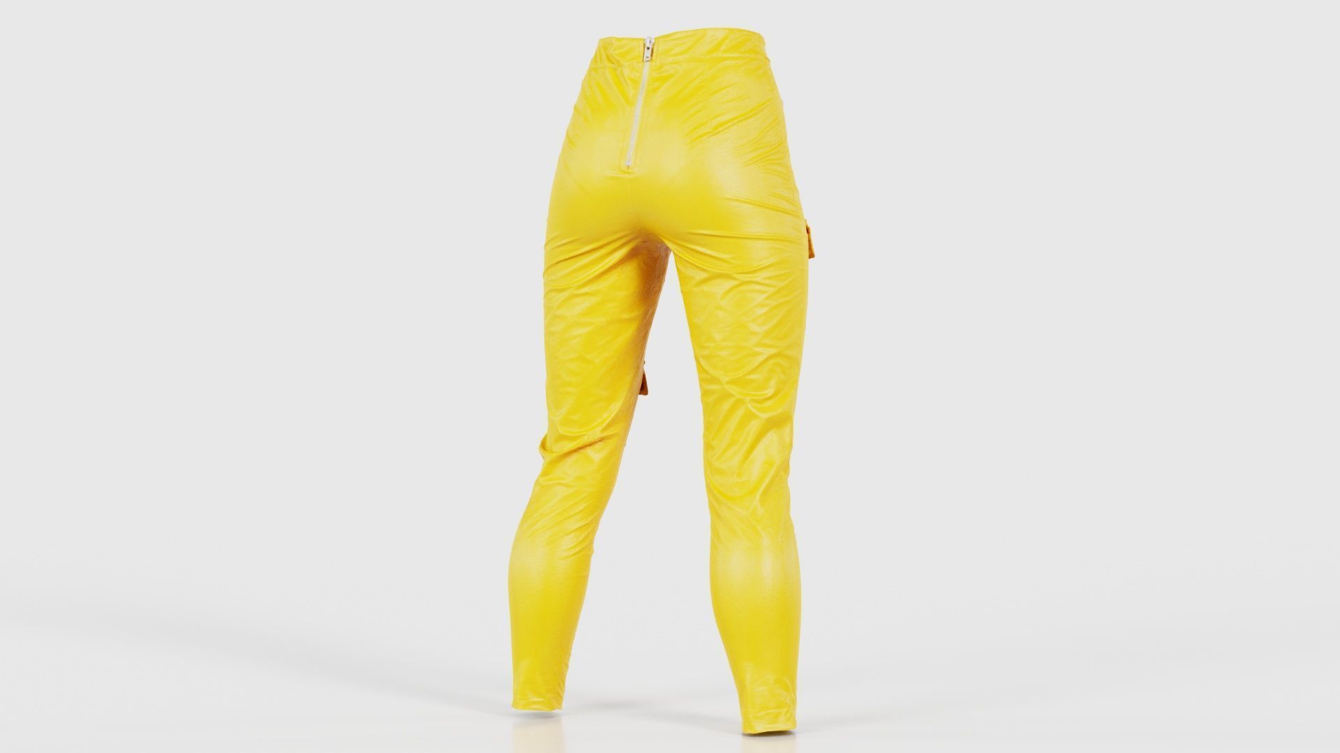 Bags and Zippers Vinyl Trousers Low-poly 3D model_20