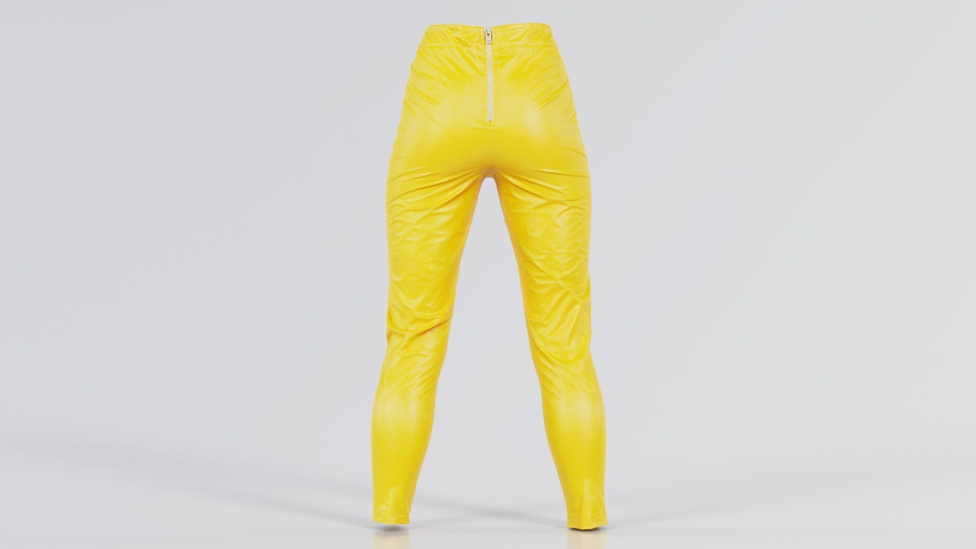 Bags and Zippers Vinyl Trousers Low-poly 3D model_8