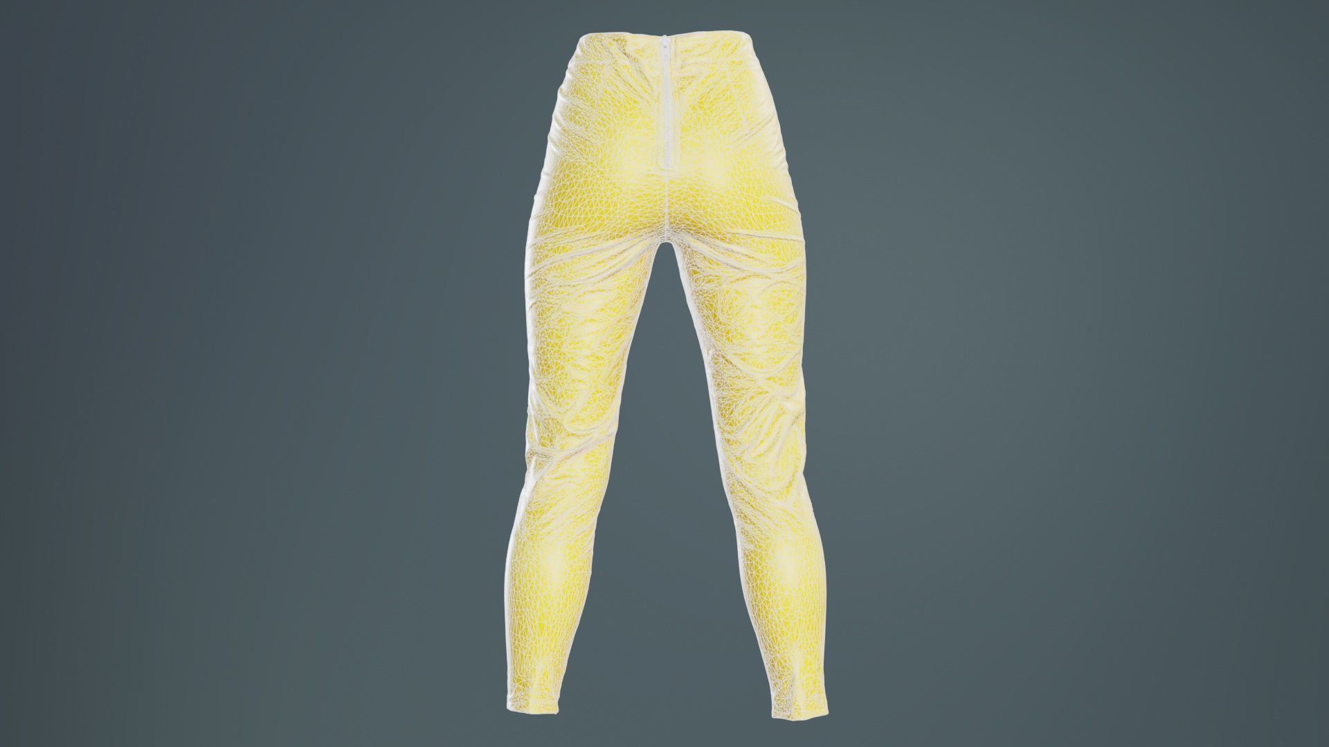 Bags and Zippers Vinyl Trousers Low-poly 3D model_10