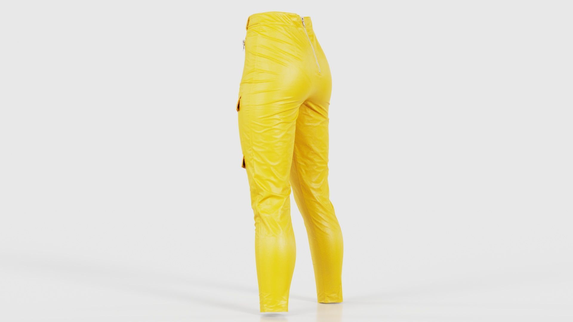 Bags and Zippers Vinyl Trousers Low-poly 3D model_23