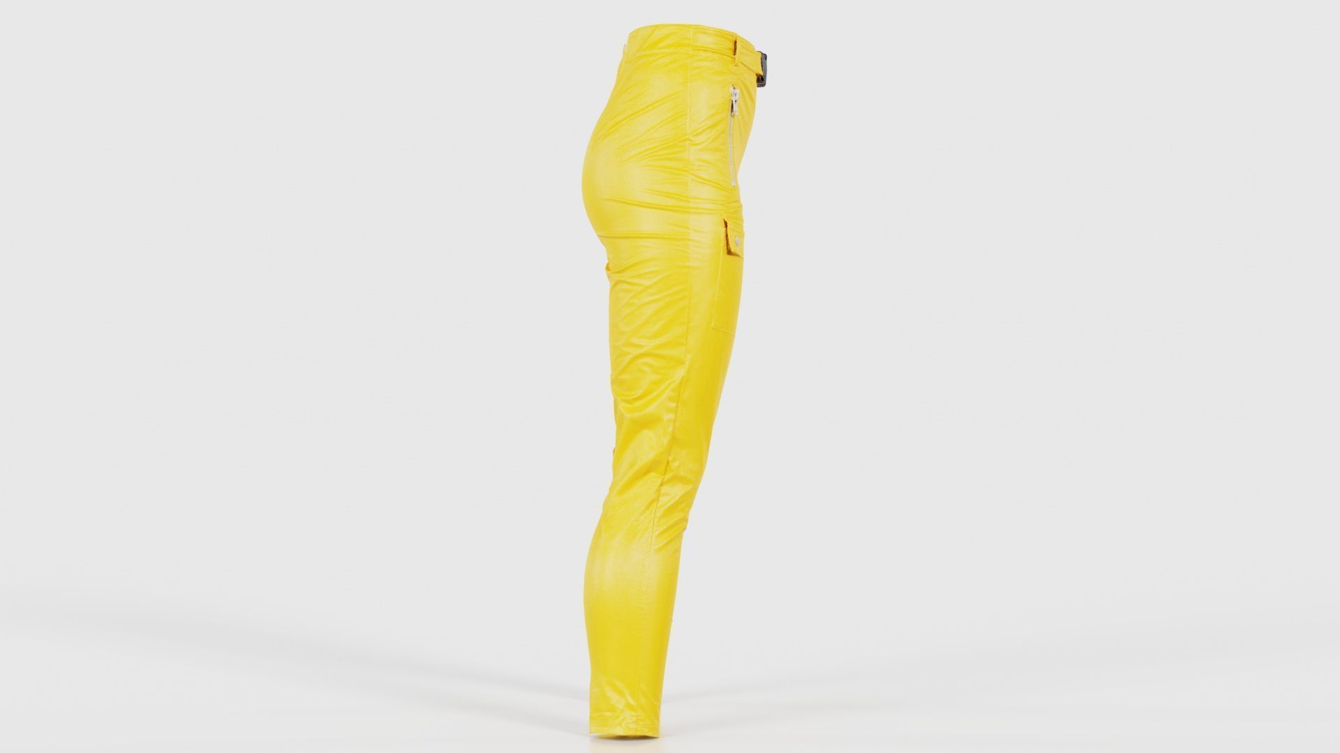 Bags and Zippers Vinyl Trousers Low-poly 3D model_18