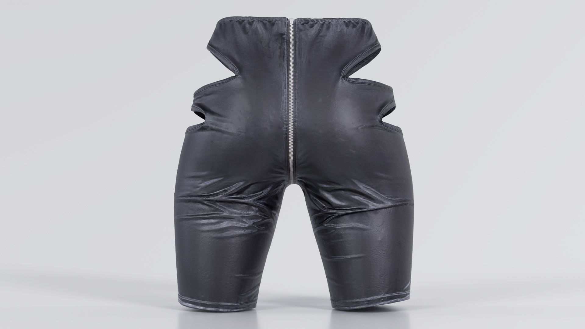 Biker Pants Low-poly 3D model_3