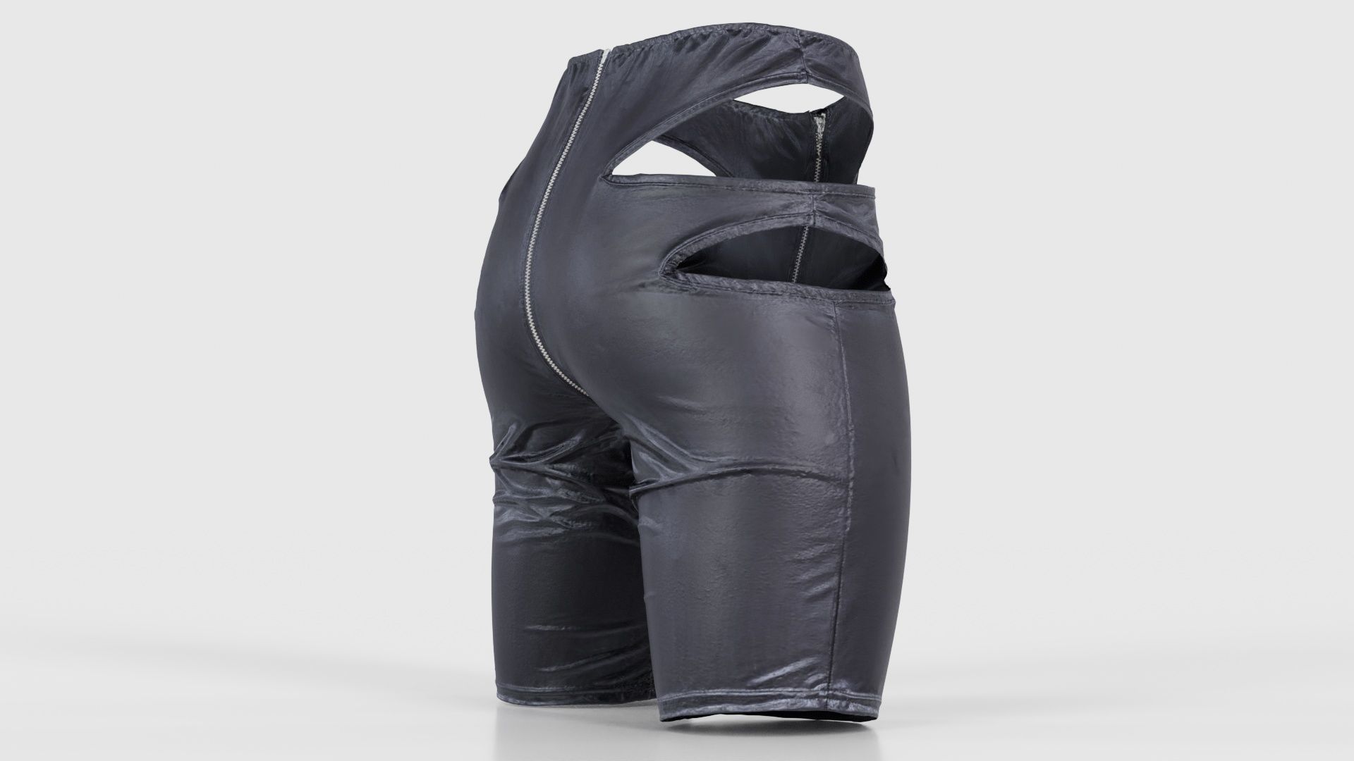 Biker Pants Low-poly 3D model_19