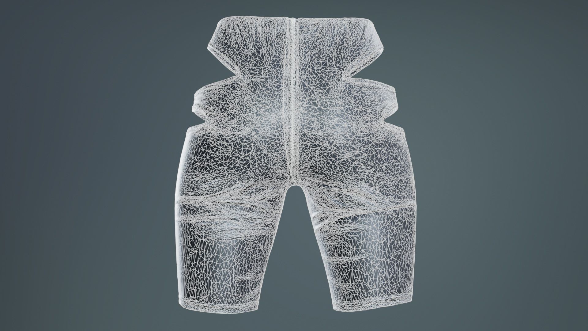 Biker Pants Low-poly 3D model_10