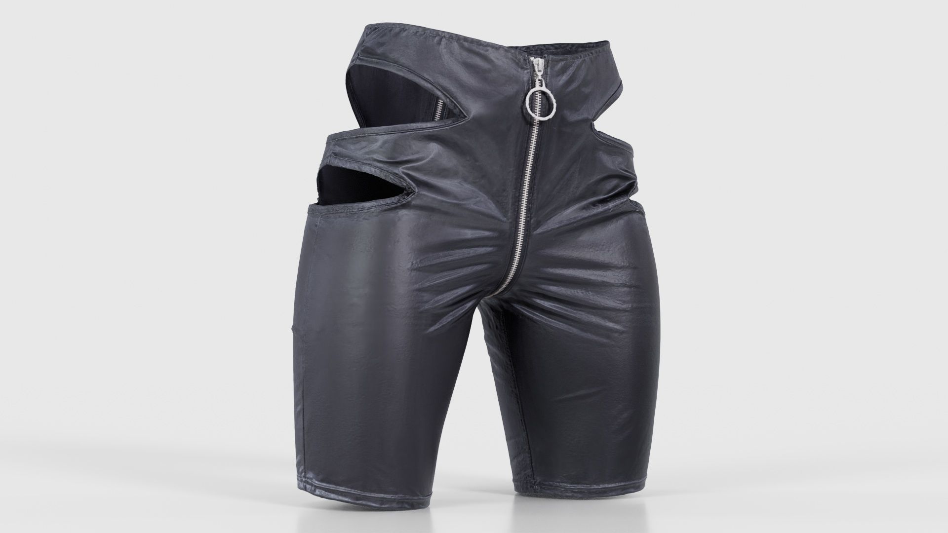 Biker Pants Low-poly 3D model_16