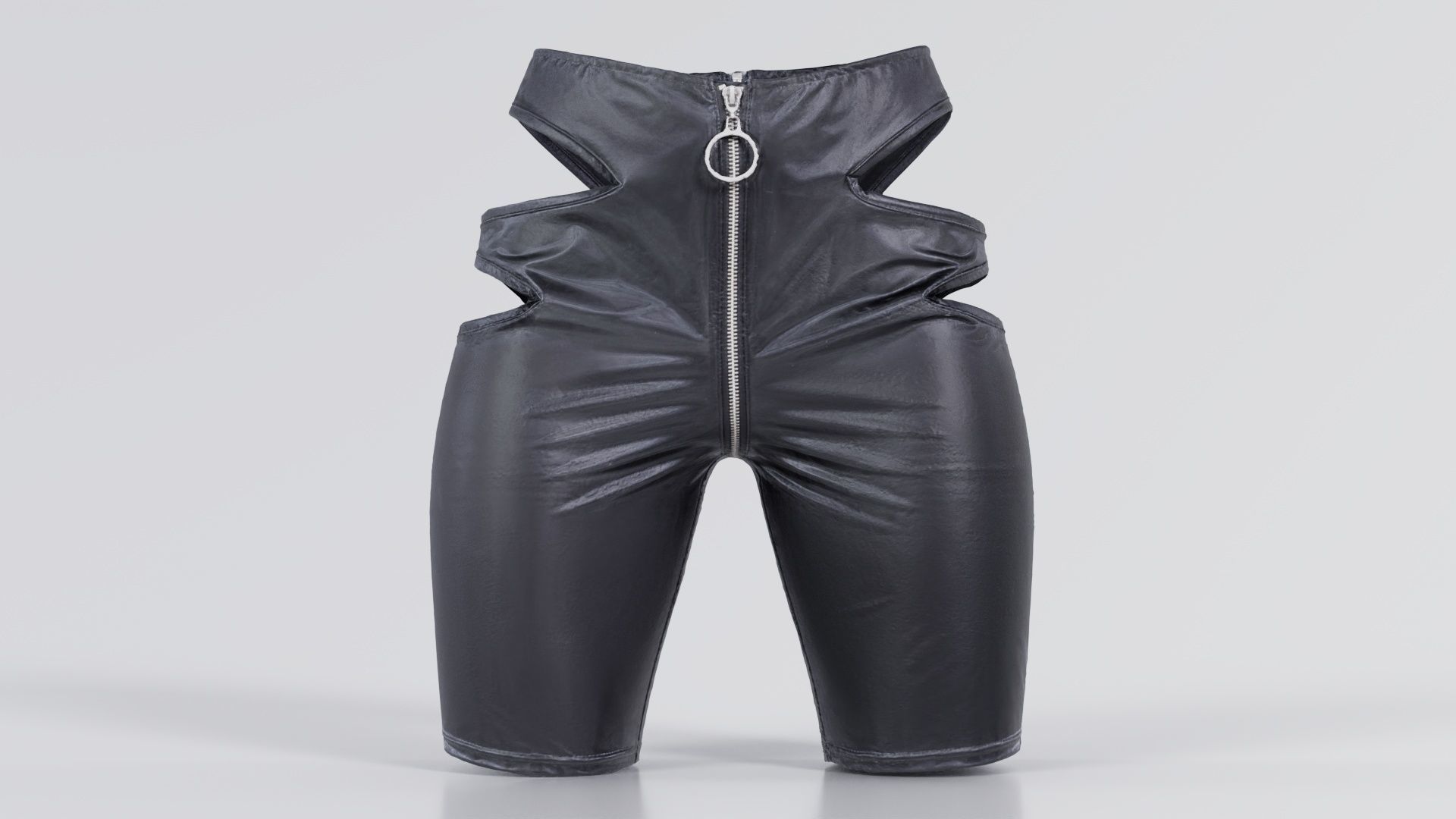 Biker Pants Low-poly 3D model_6