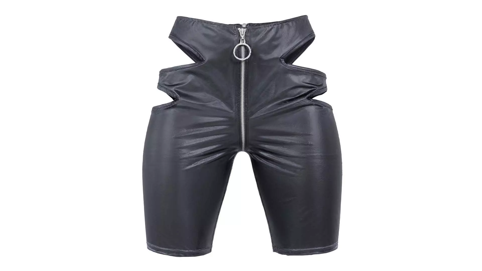 Biker Pants Low-poly 3D model_0