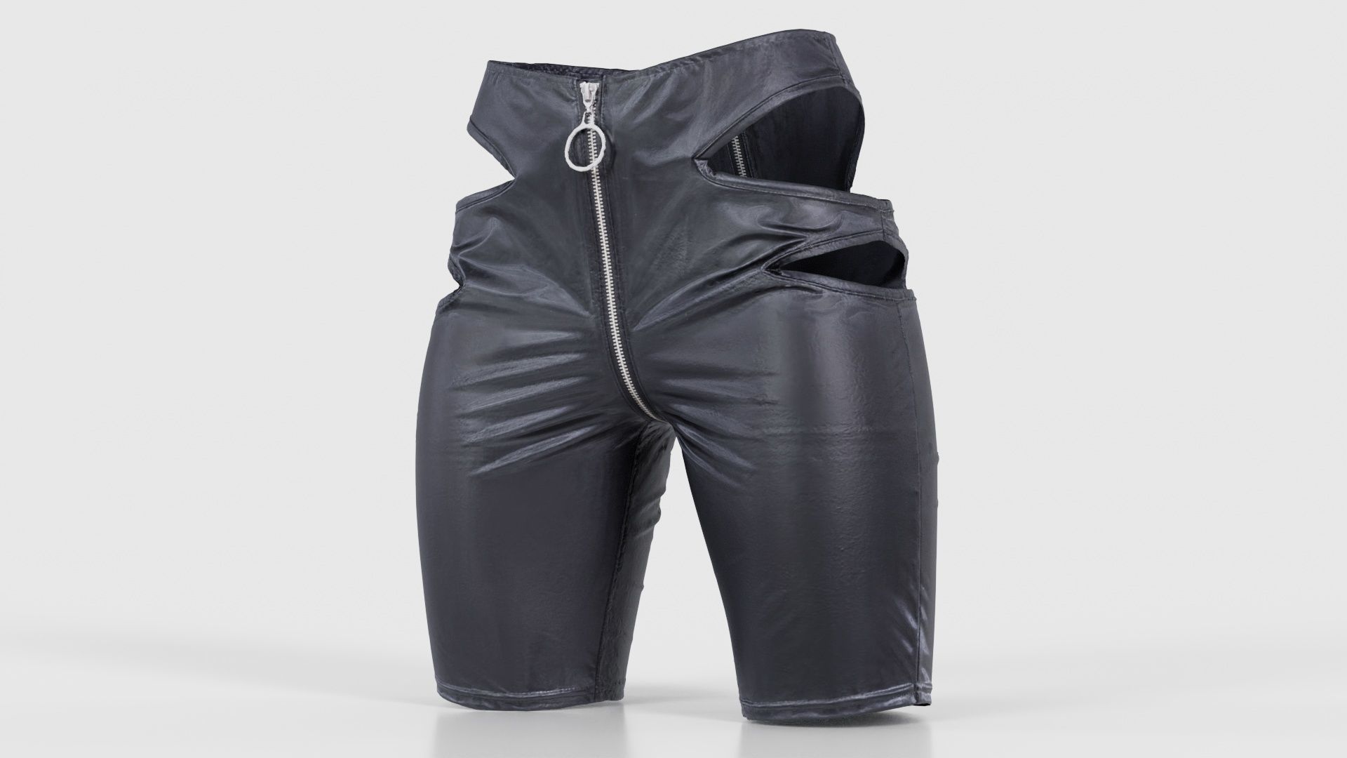 Biker Pants Low-poly 3D model_26