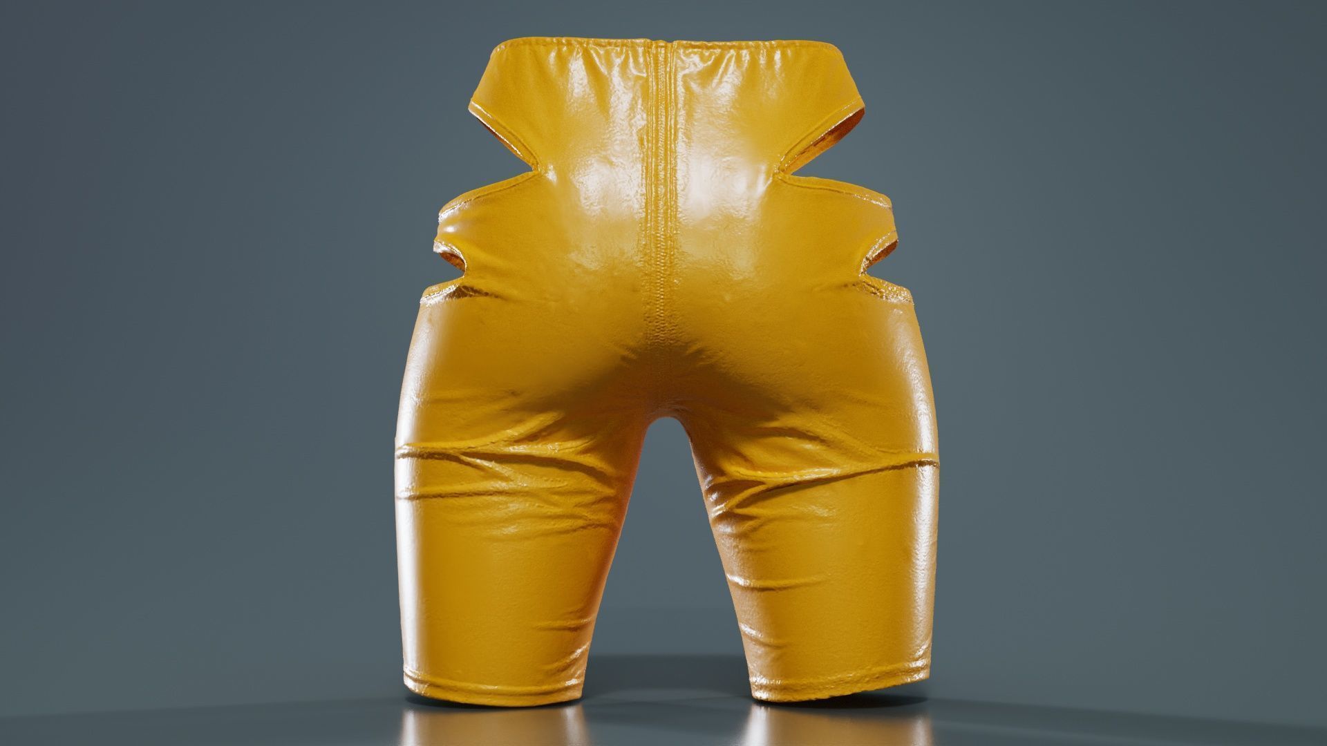 Biker Pants Low-poly 3D model_13