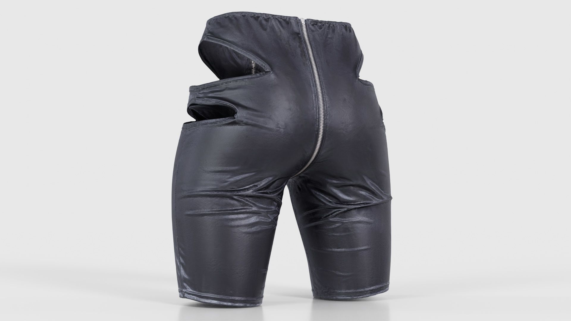 Biker Pants Low-poly 3D model_22