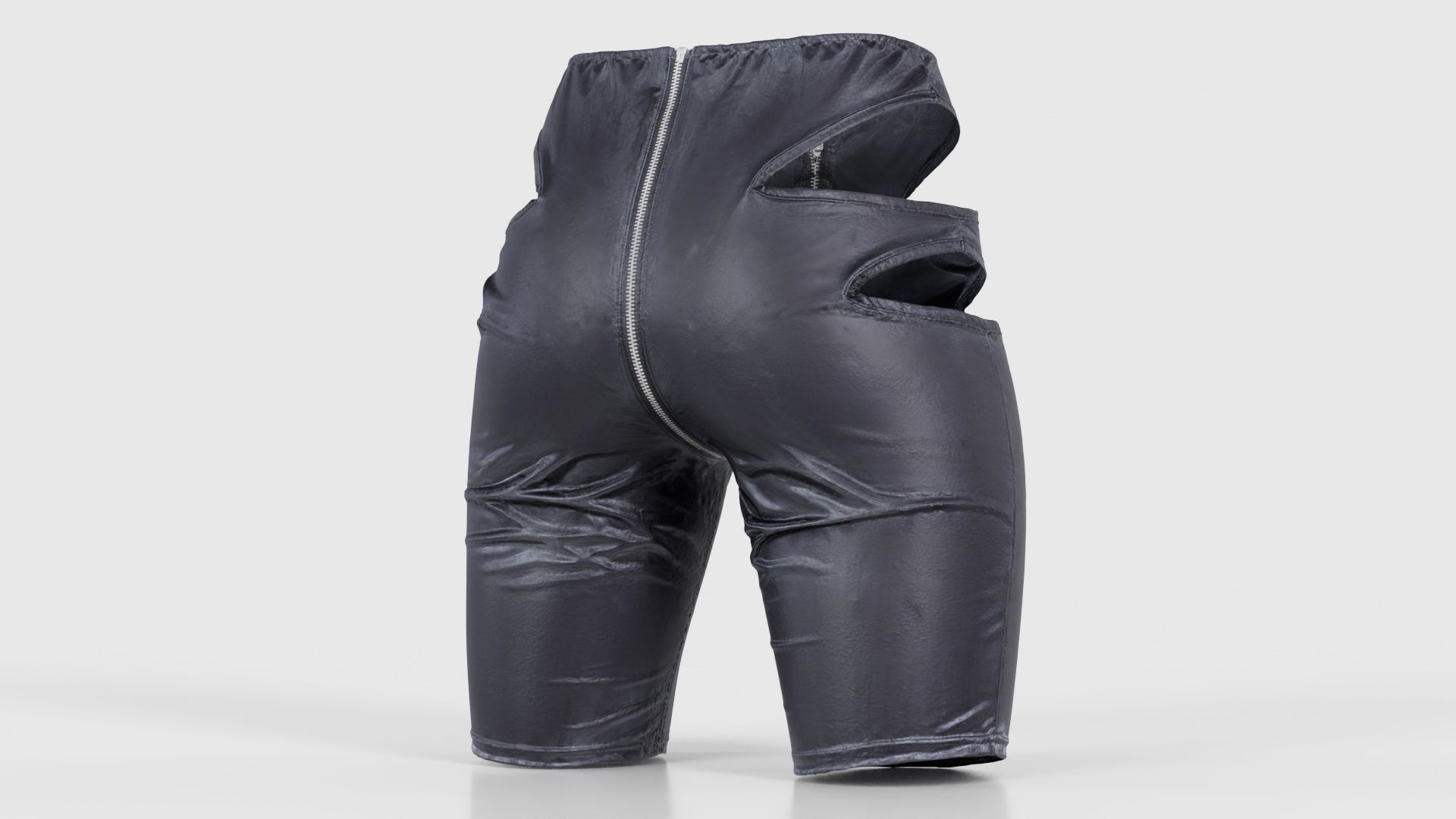 Biker Pants Low-poly 3D model_20