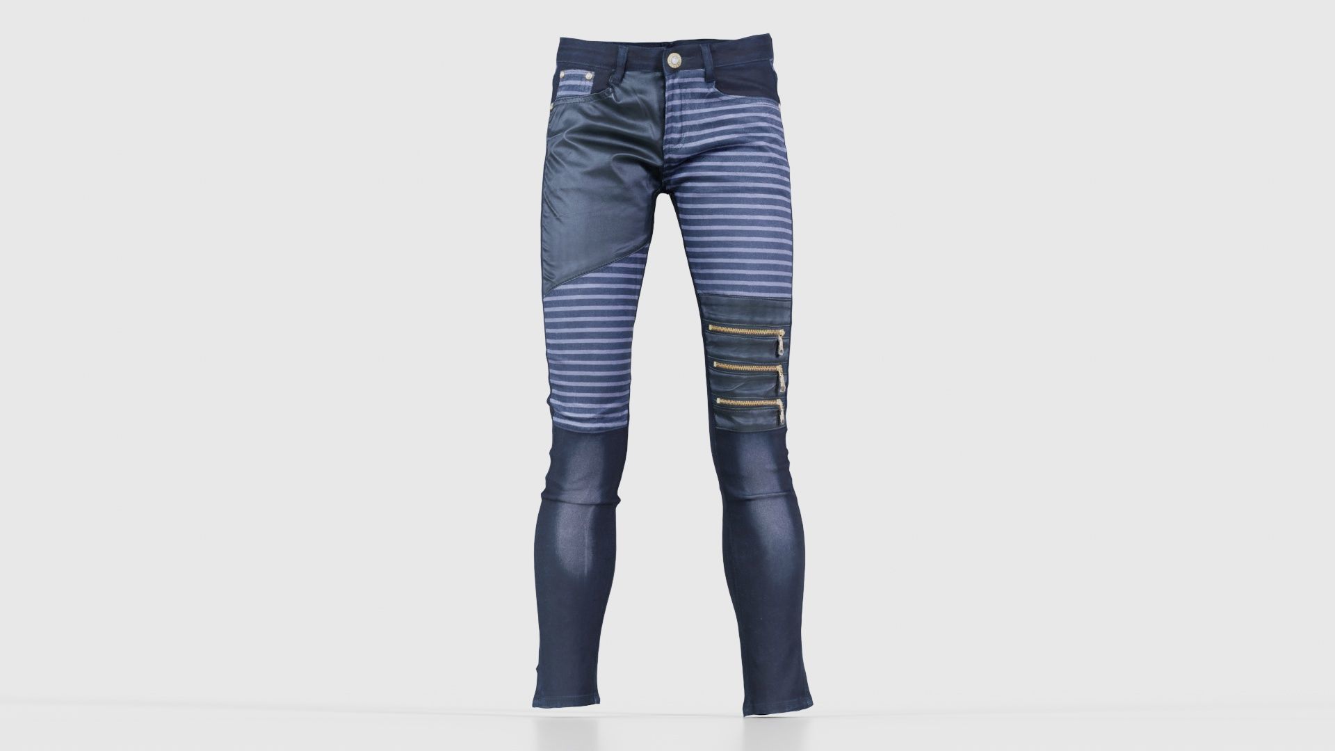 Black Pants Low-poly 3D model_15