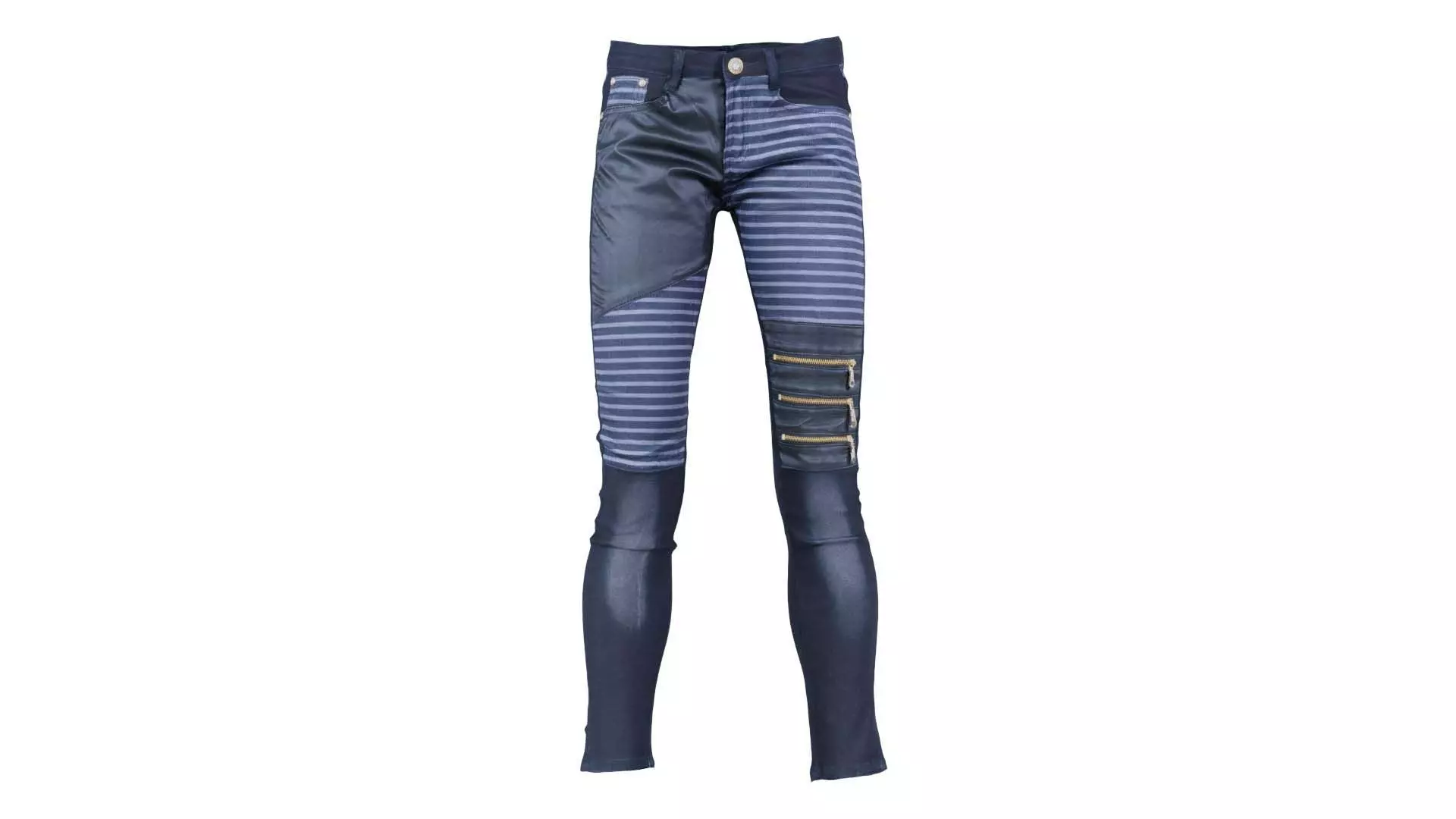 Black Pants Low-poly 3D model_0
