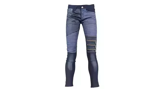 Black Pants Low-poly 3D model