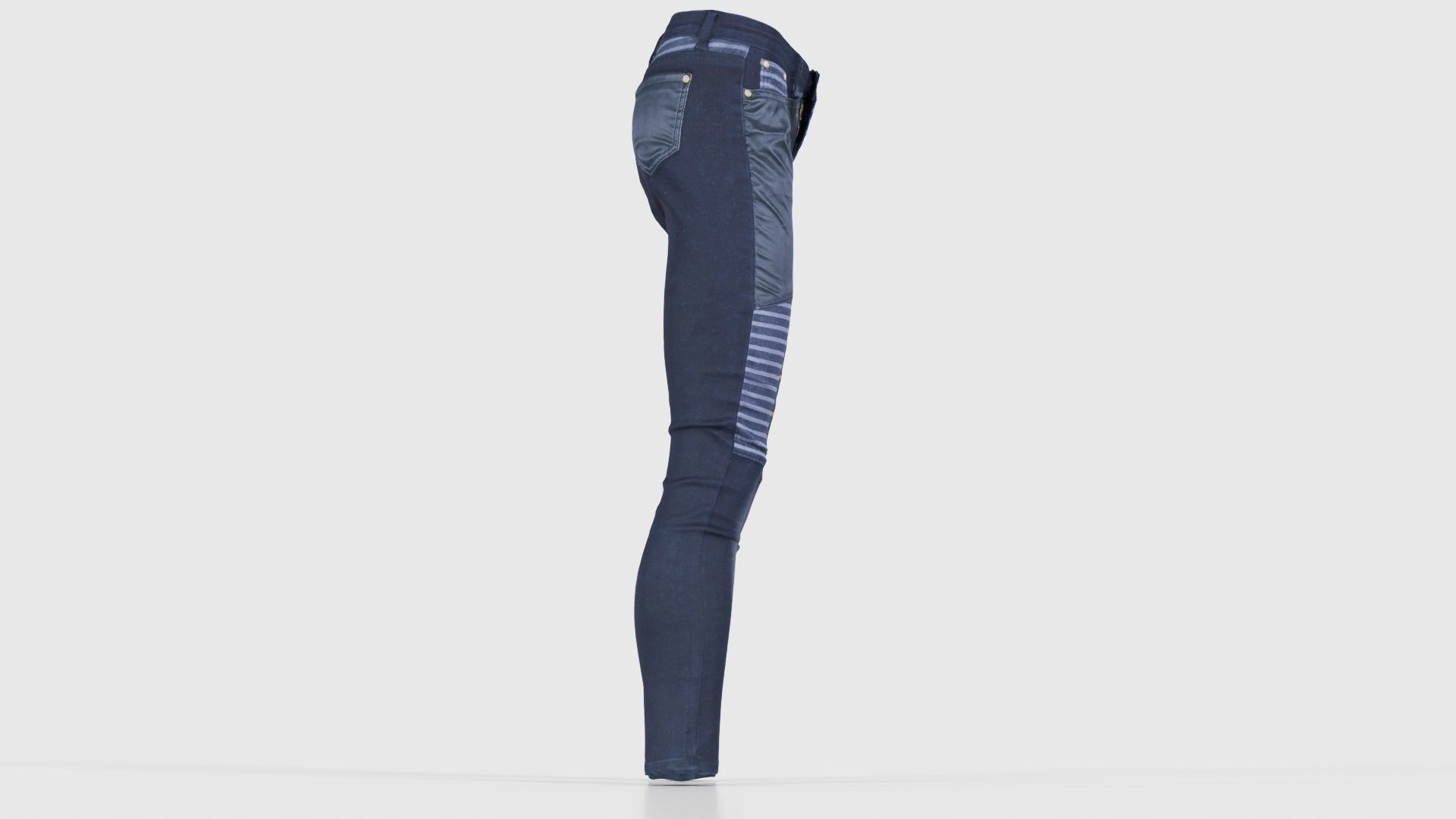 Black Pants Low-poly 3D model_18