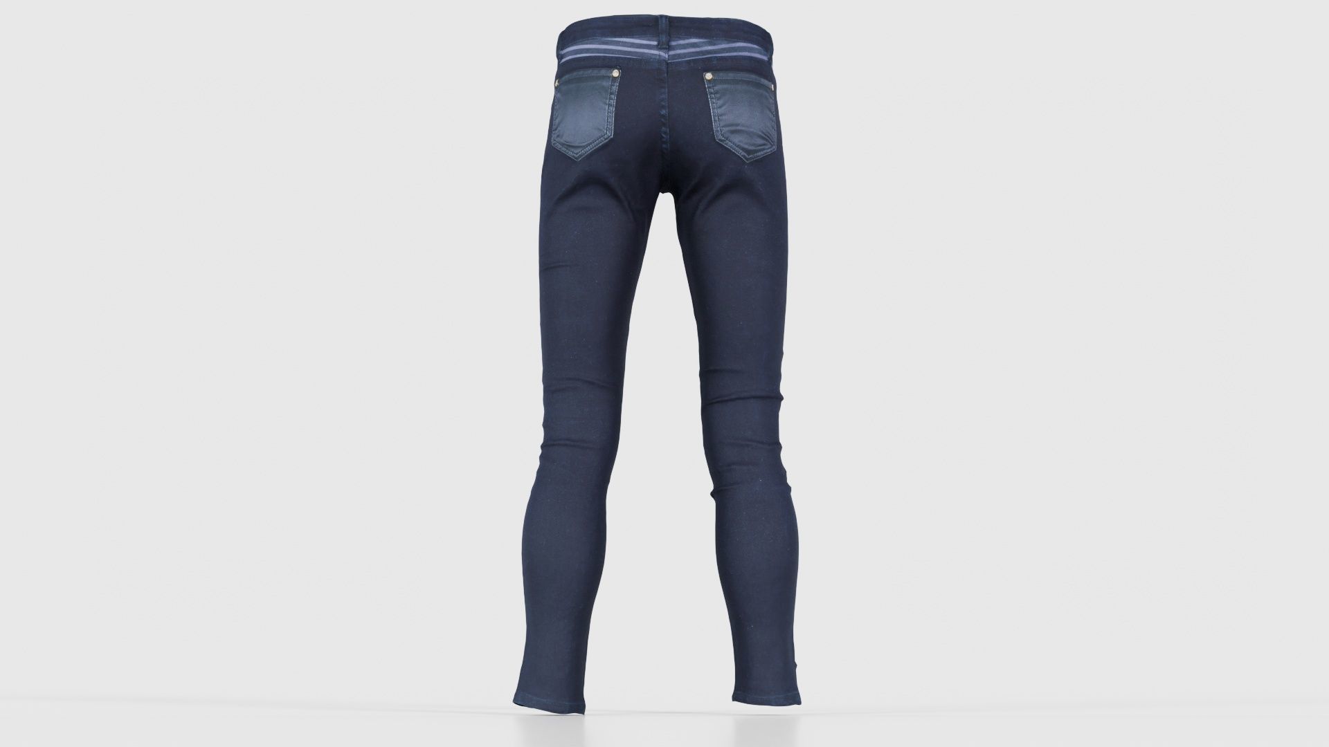 Black Pants Low-poly 3D model_21