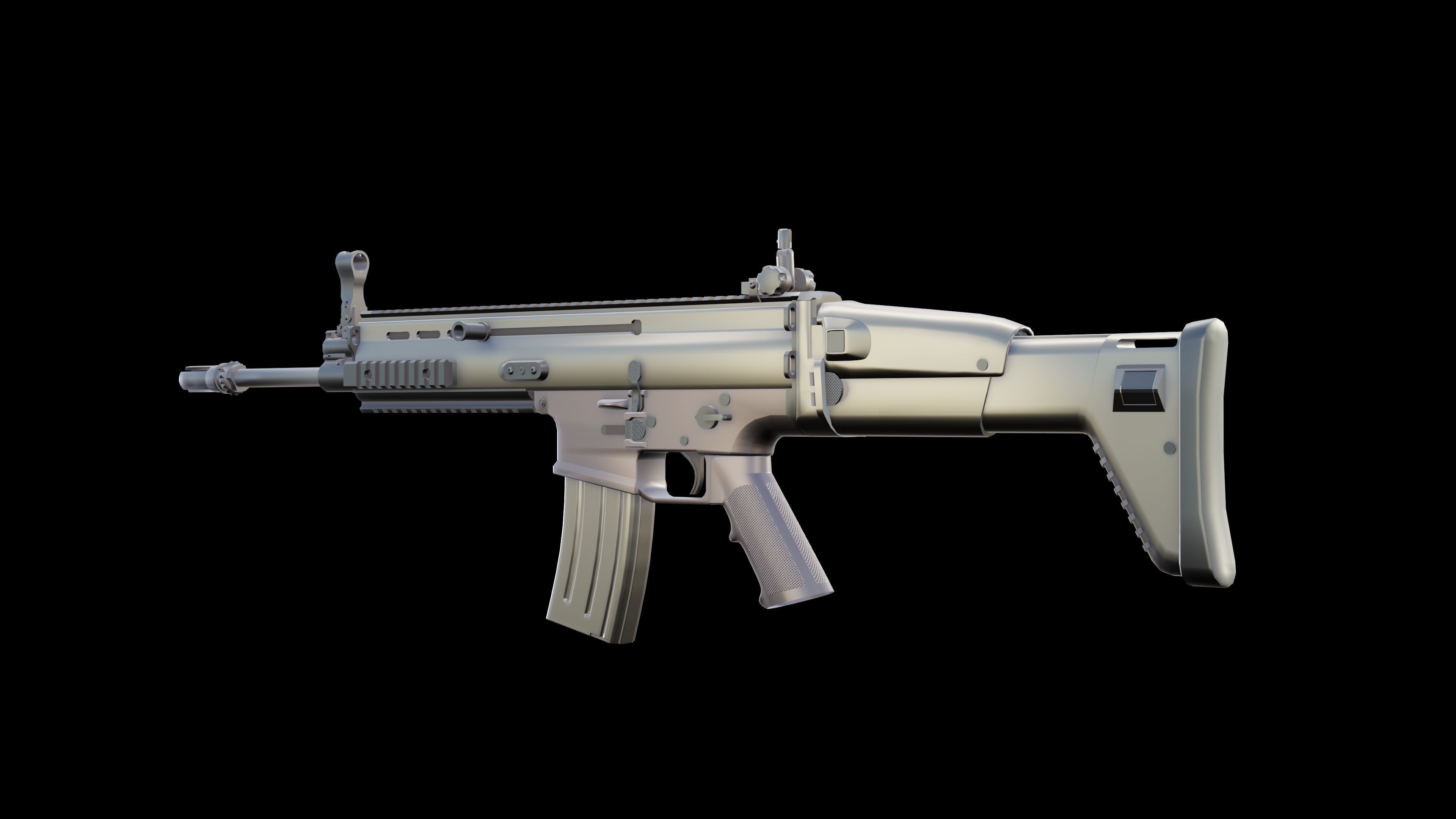 FN Scar L 3D model_2