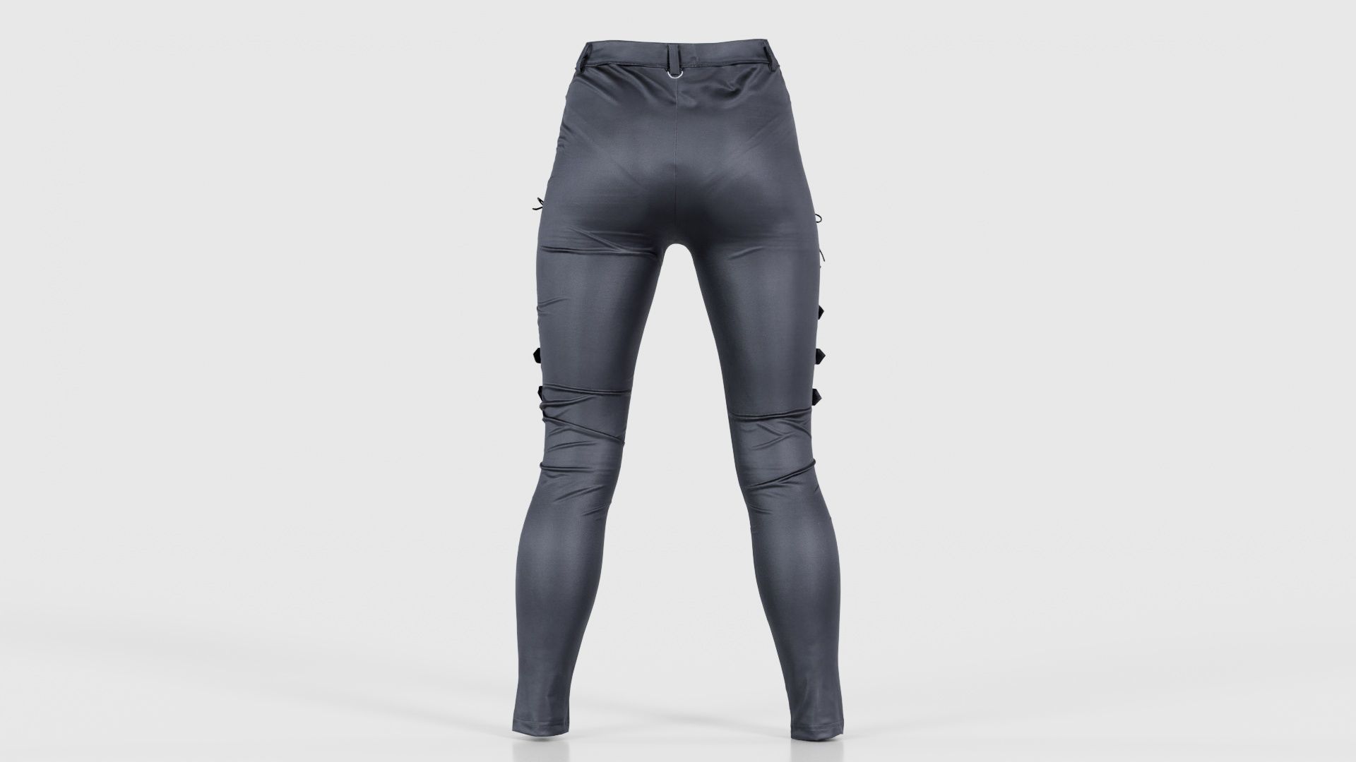 Bows and Lace Vinyl Pants Low-poly 3D model_21