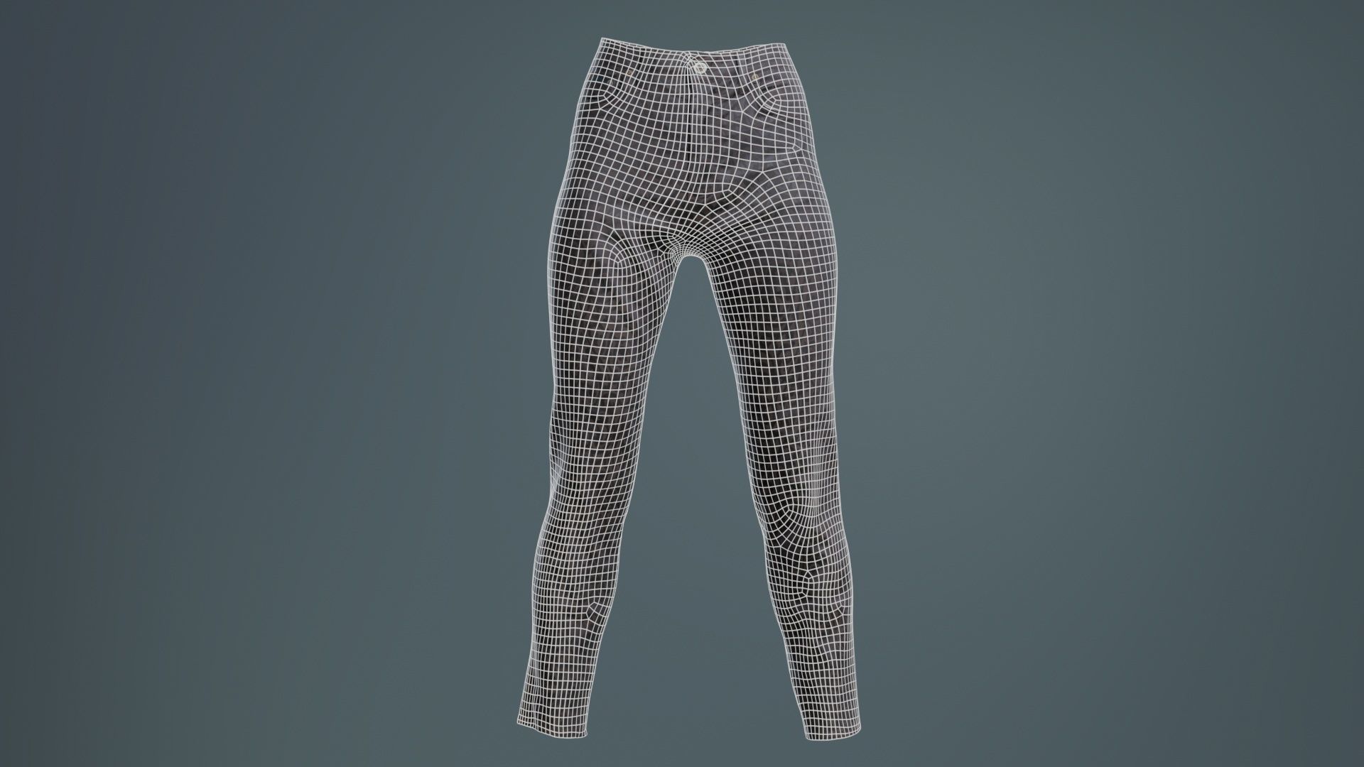Brown Flower Pants Low-poly 3D model_9