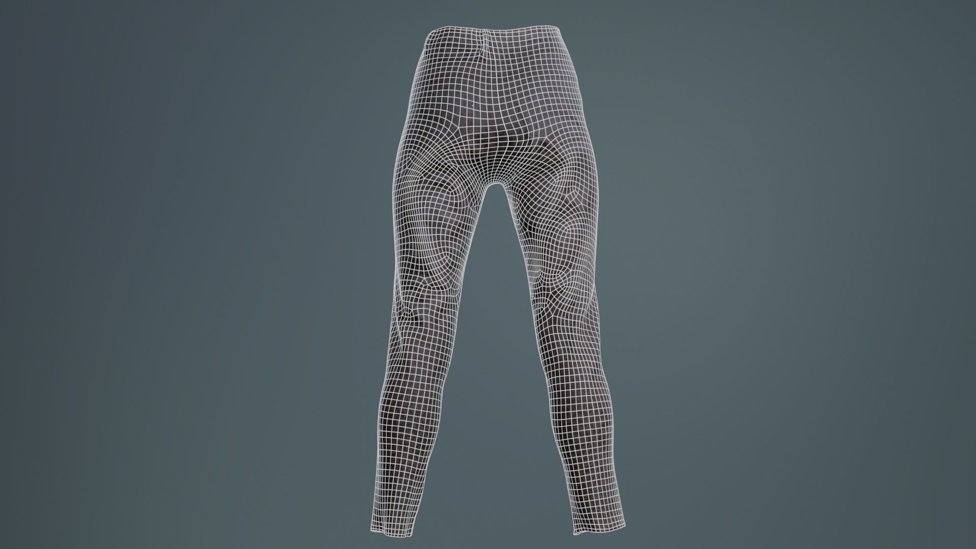 Brown Flower Pants Low-poly 3D model_10